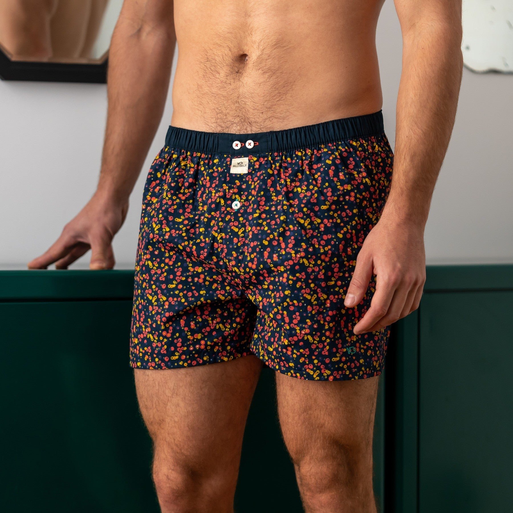 Organic cotton boxer shorts BILLYBELT Black