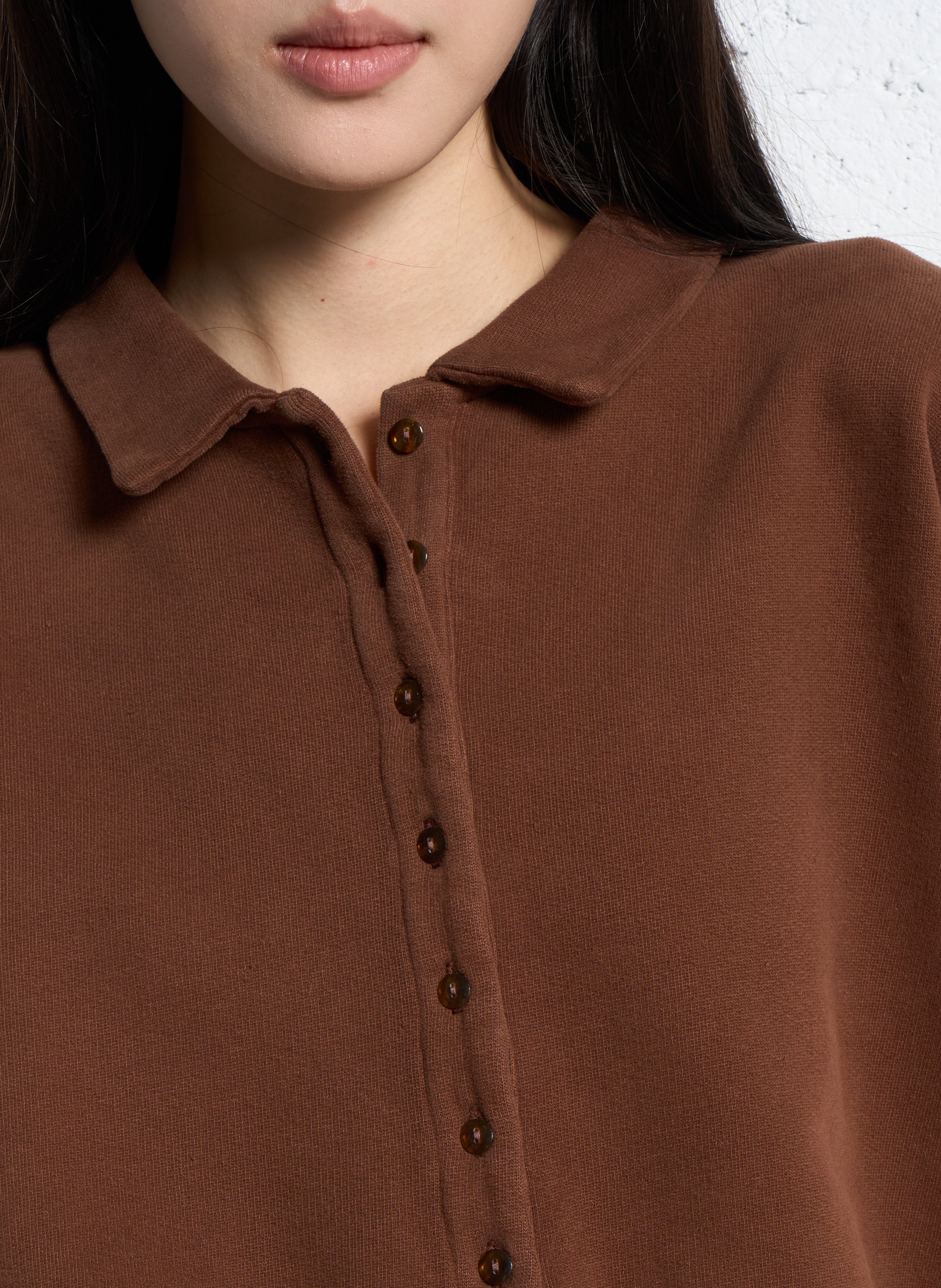 Polo-Sweatshirt aus Bio-Baumwolle EMILE ET IDA Braun