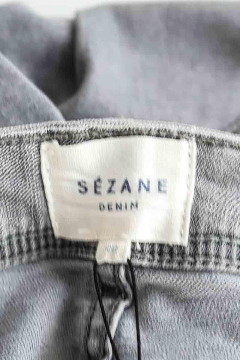 Cotton skinny jeans SEZANE - Seconde main Grey