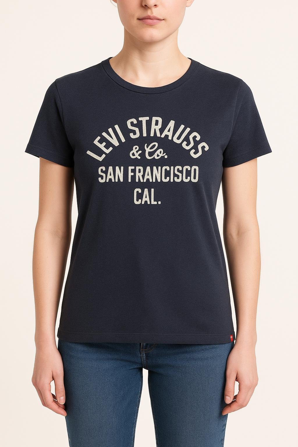 Tommy Badge T-shirt LEVI'S - Seconde main Blue