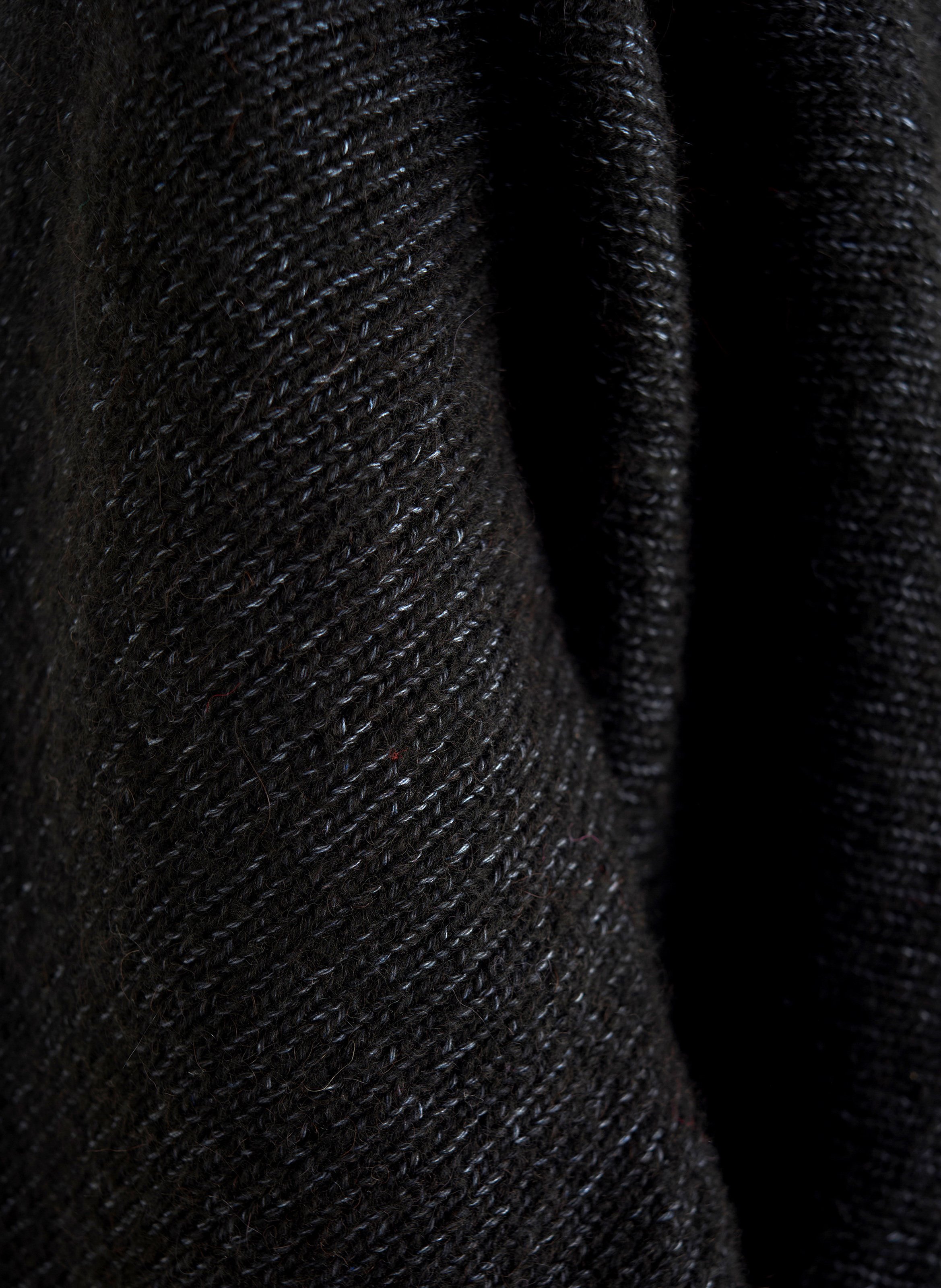 Ärmellose lockere Weste in Uni-Farbe ACOTE Schwarz