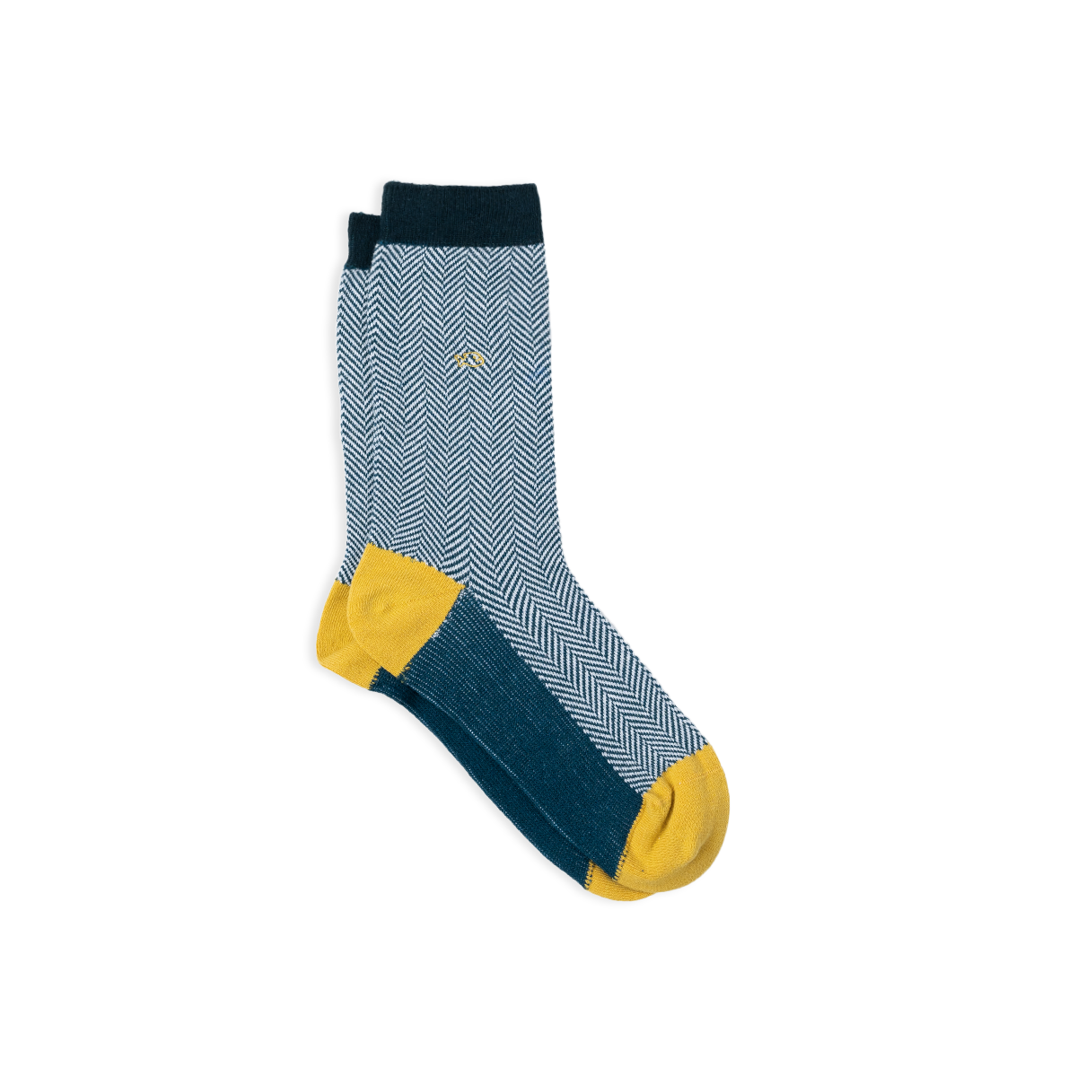 Combed cotton herringbone socks BILLYBELT Green