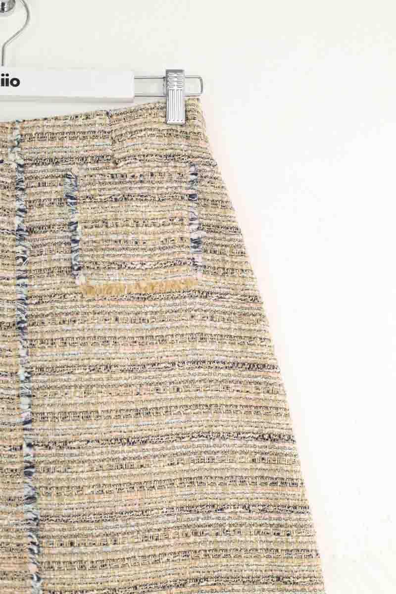 Beige mini skirt TARA JARMON - Seconde Main Beige