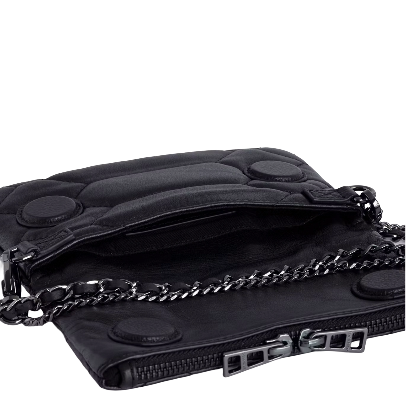 Pochette en cuir matelassé ZADIG&VOLTAIRE Noir
