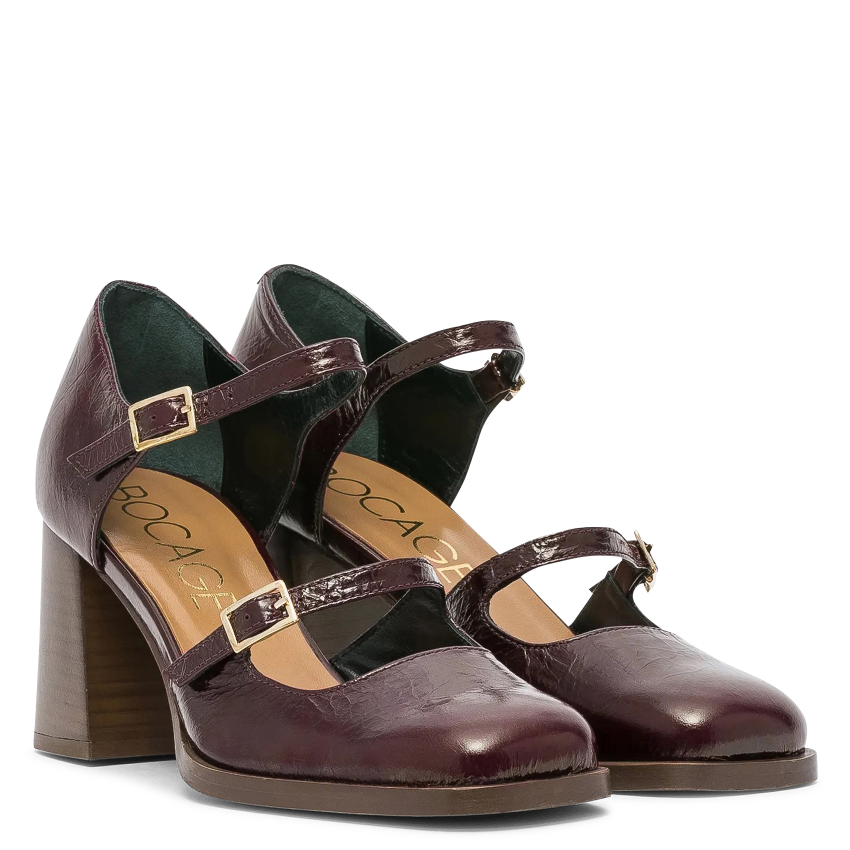 Leren Mary Jane-schoenen BOCAGE Bruin