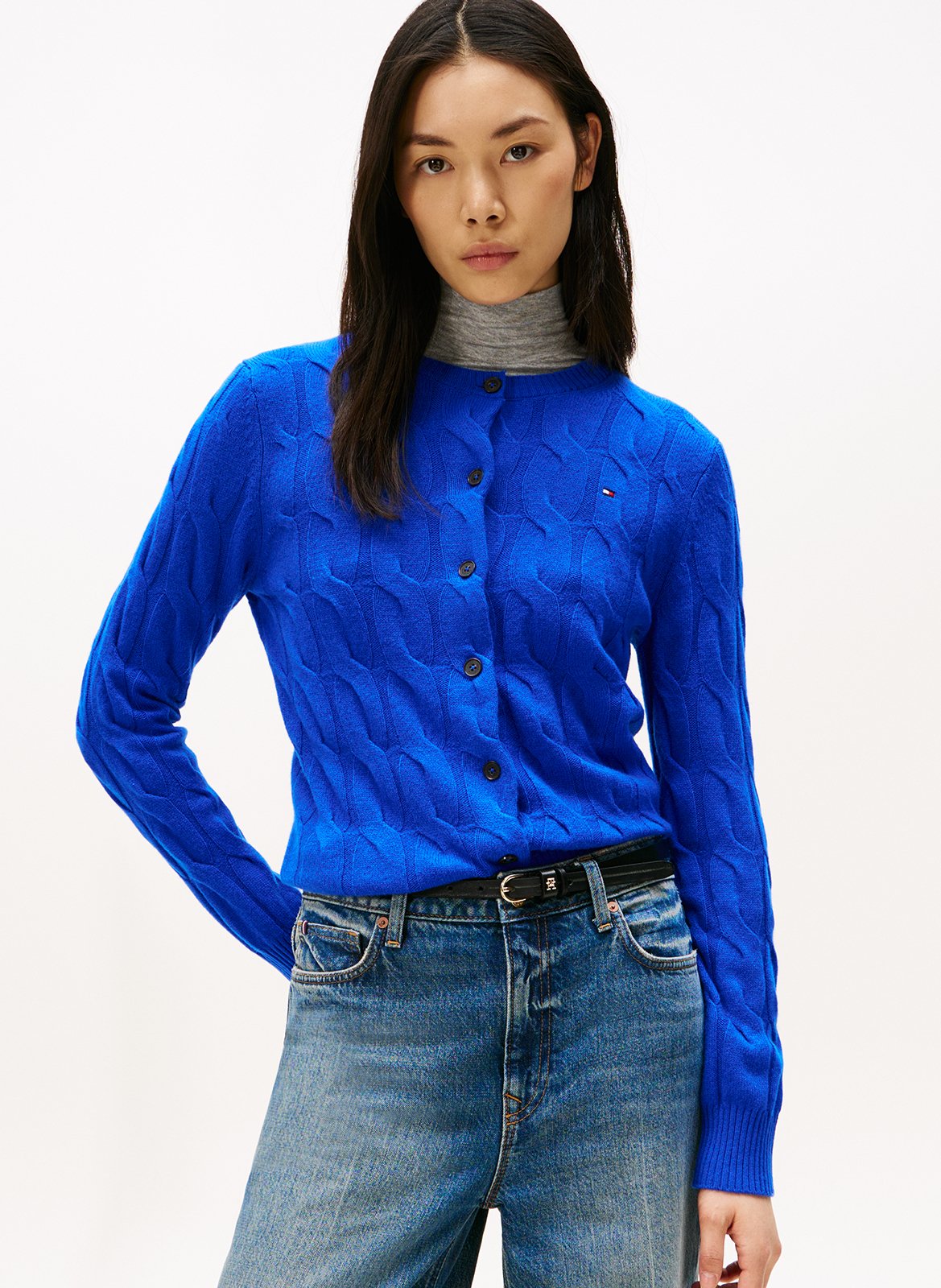 Gilet col rond en laine TOMMY HILFIGER