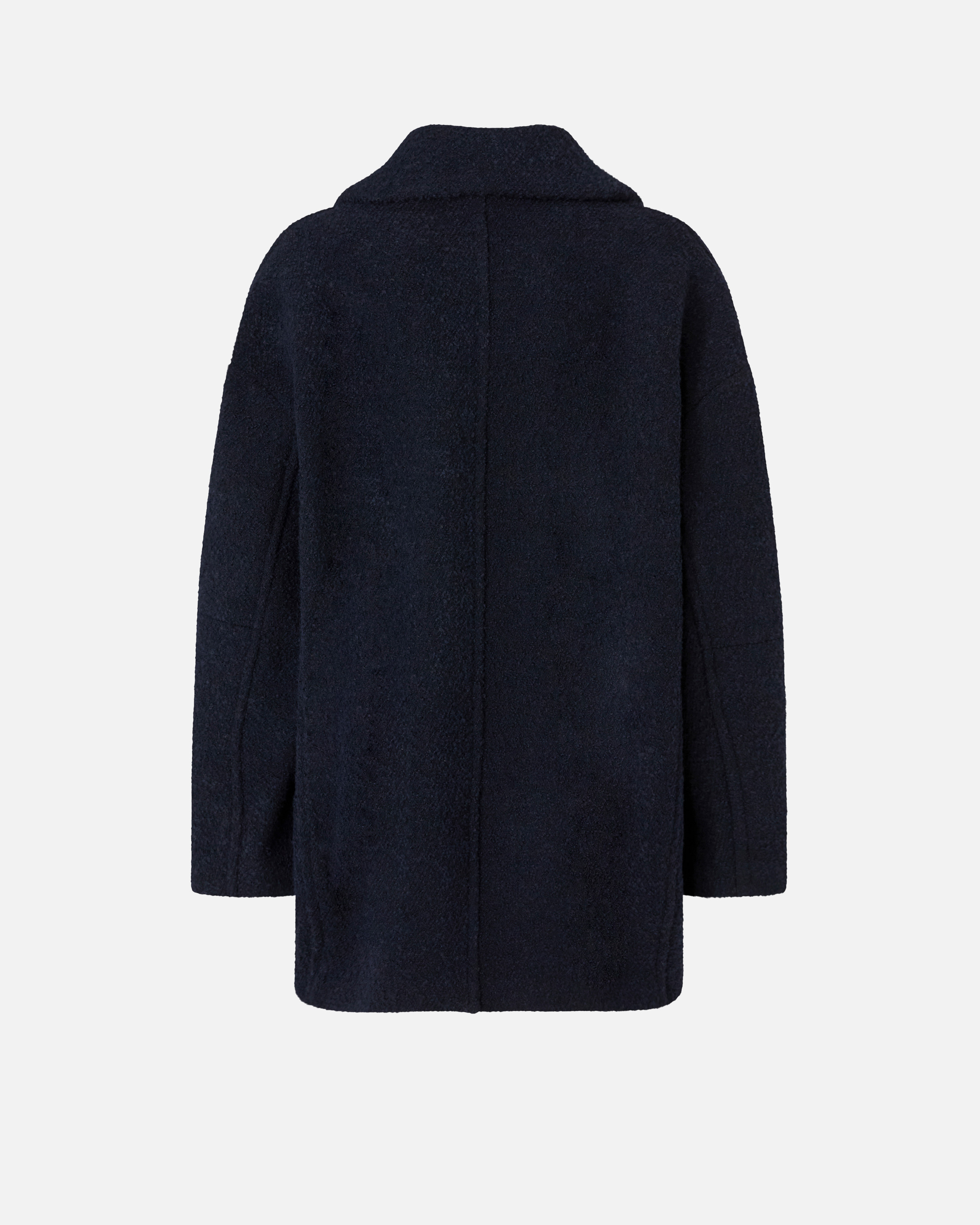 Short cross-over peacoat in looped wool PINKO Blue