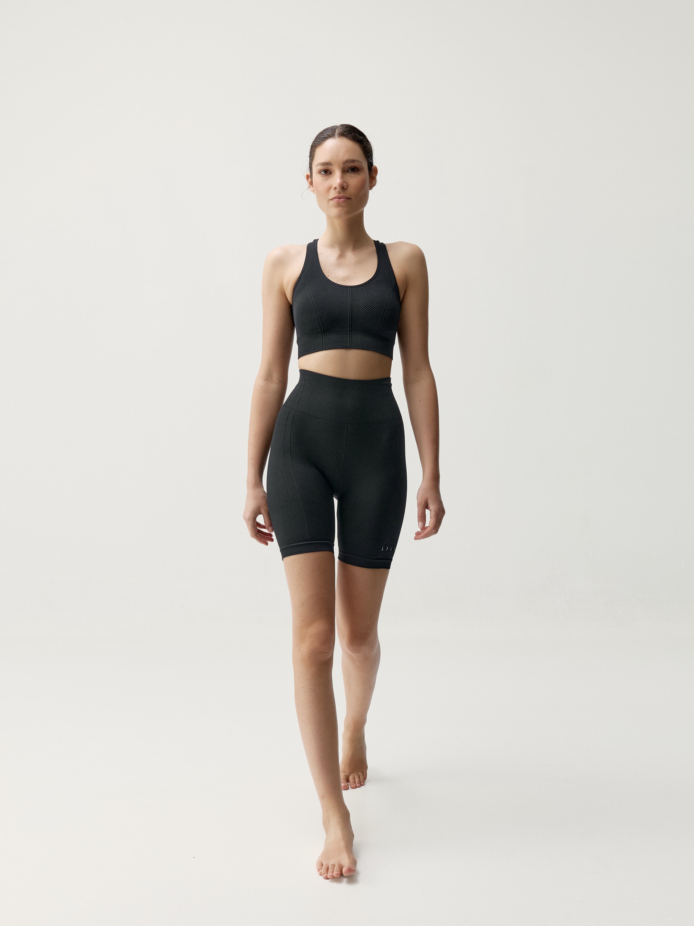 Short women's cycling sportswear BORN LIVING YOGA Black