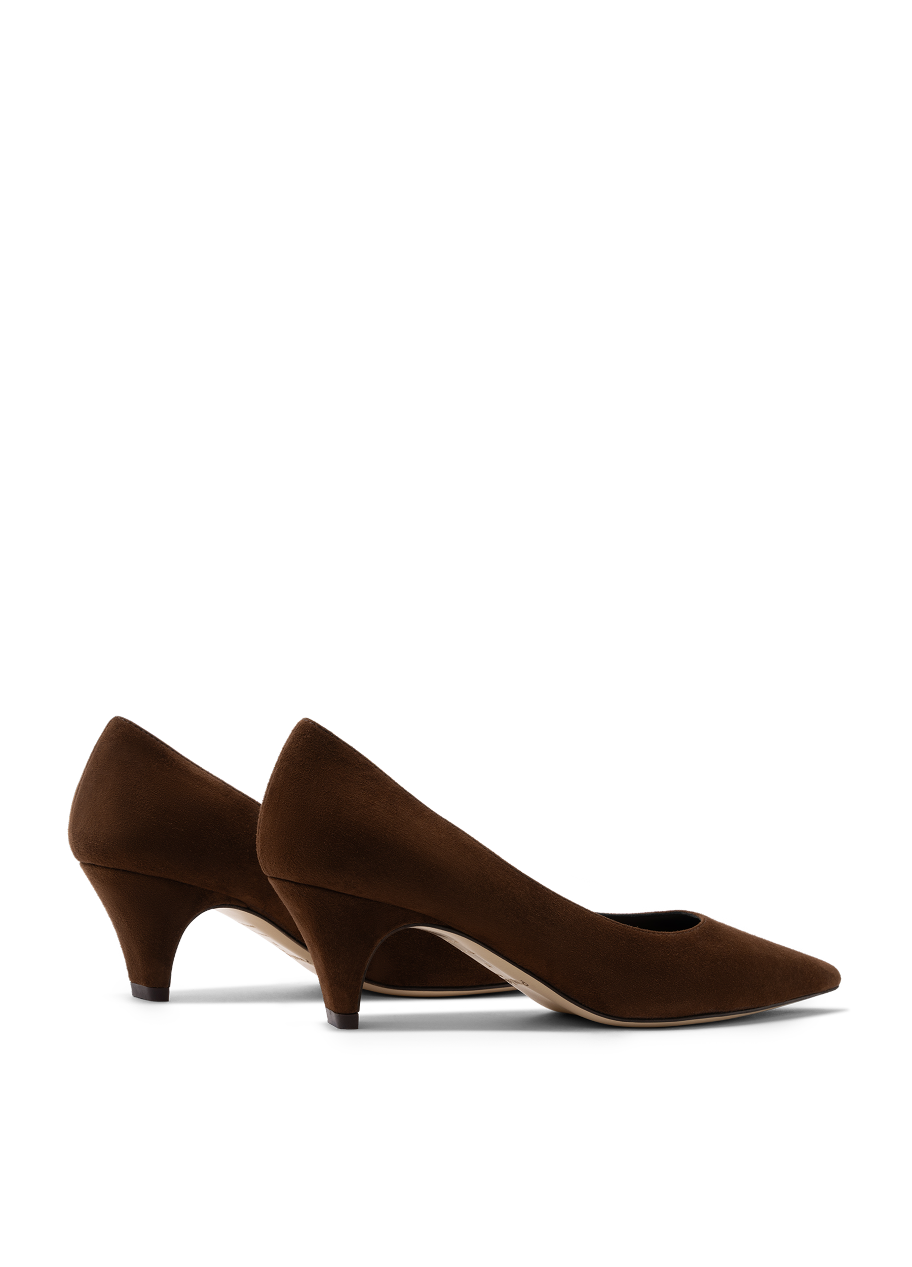 Goat leather cognac pumps PARALLELE PARIS Brown