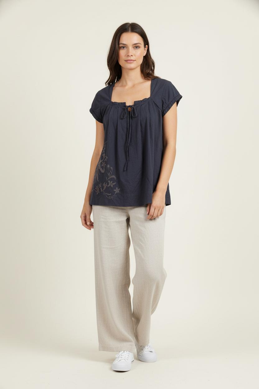 Tommy Badge T-shirt STELLA FOREST - SECONDE MAIN Blue