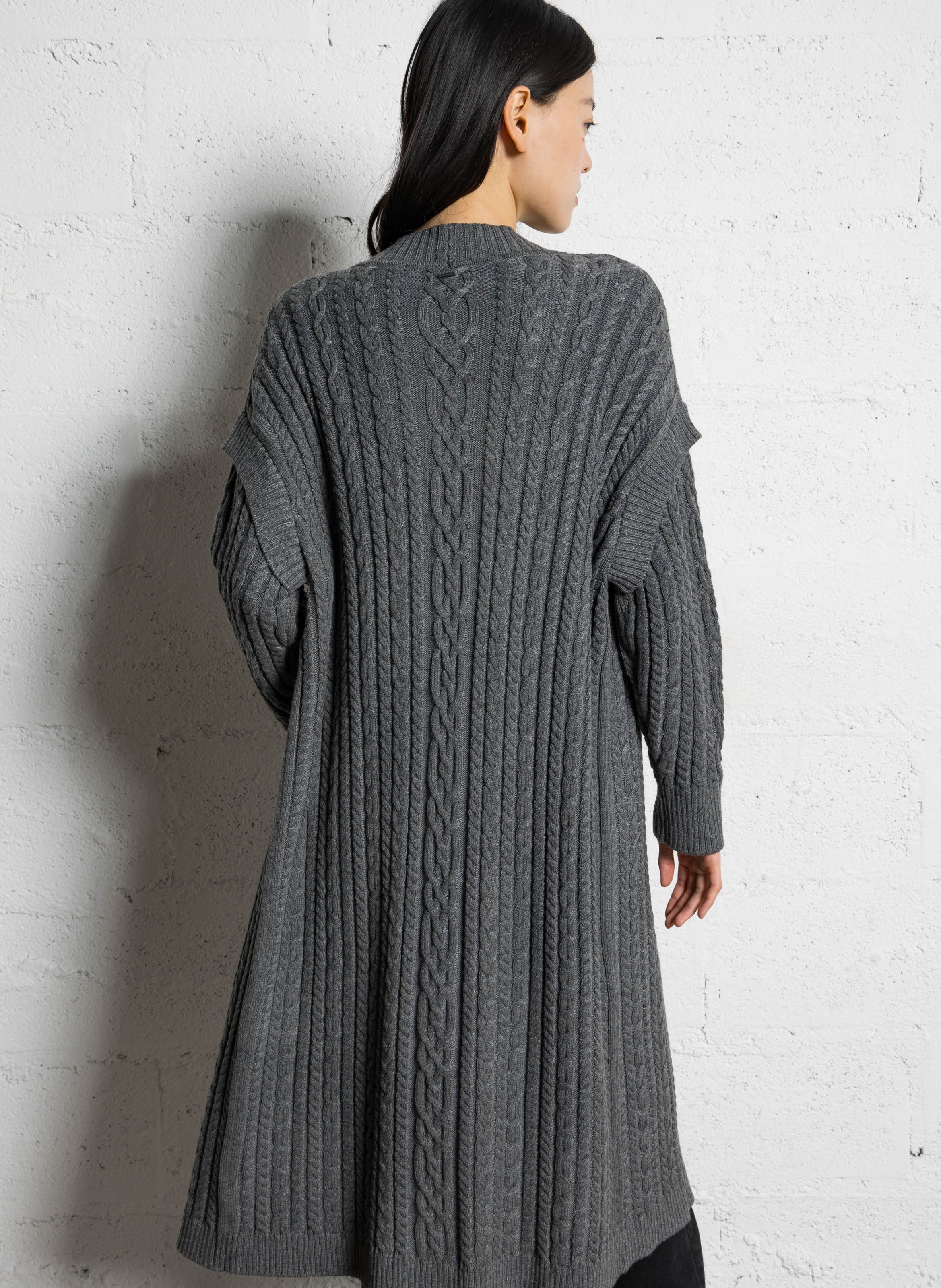 Braided knit vest IKKS Grey