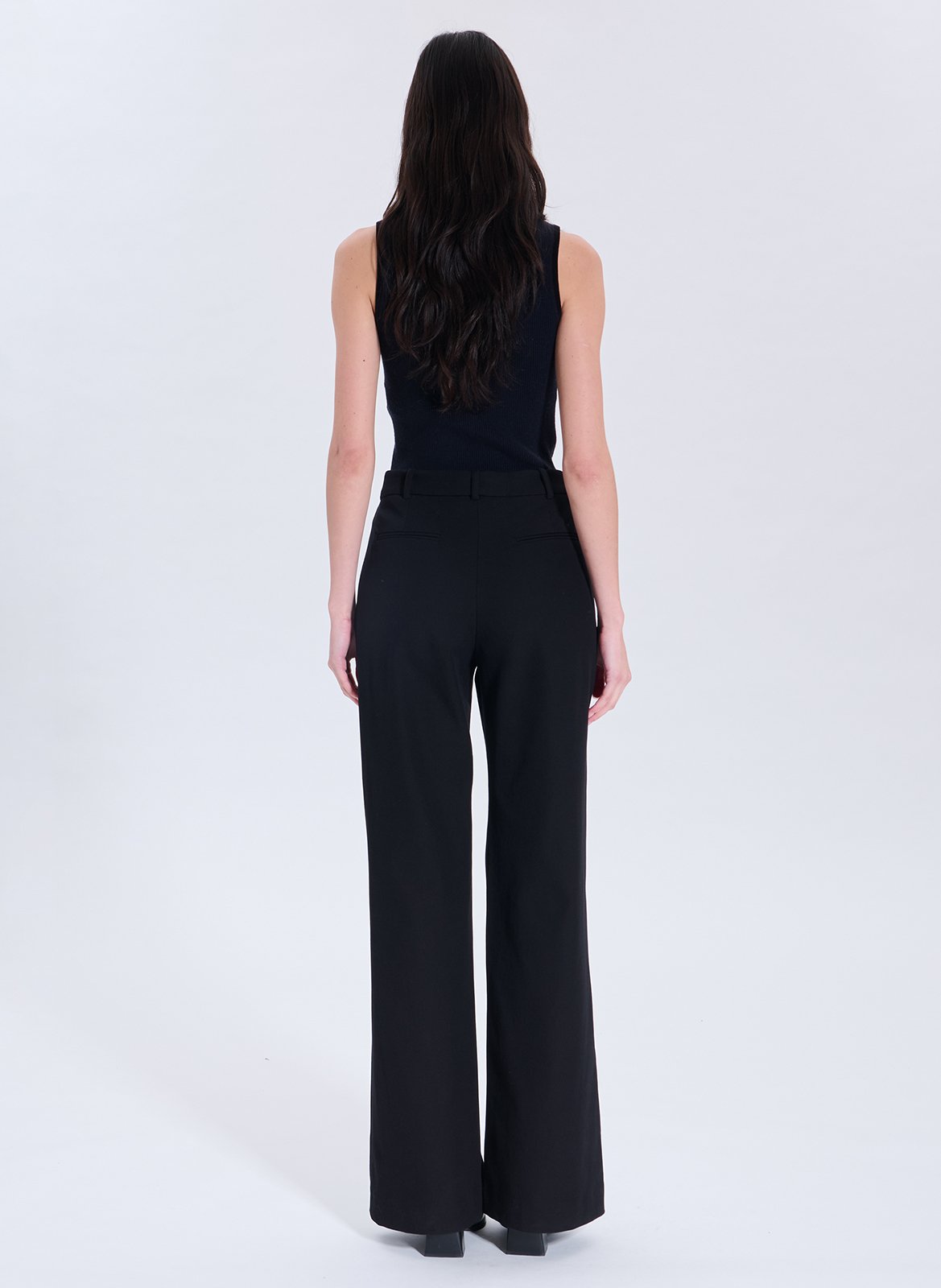 High-rise flared pants ZAPA Black
