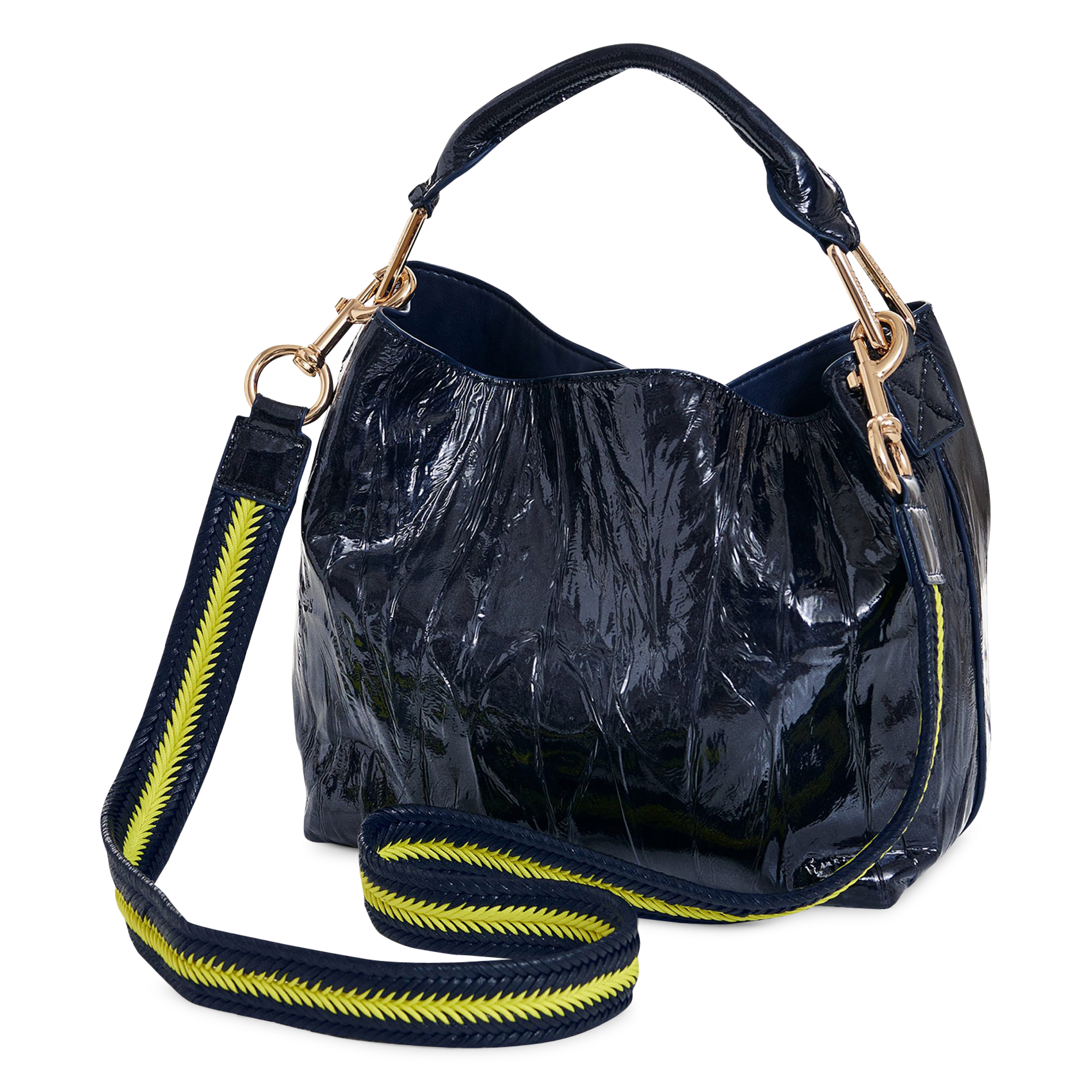 Crackled shoulder bag ESSENTIEL ANTWERP Black