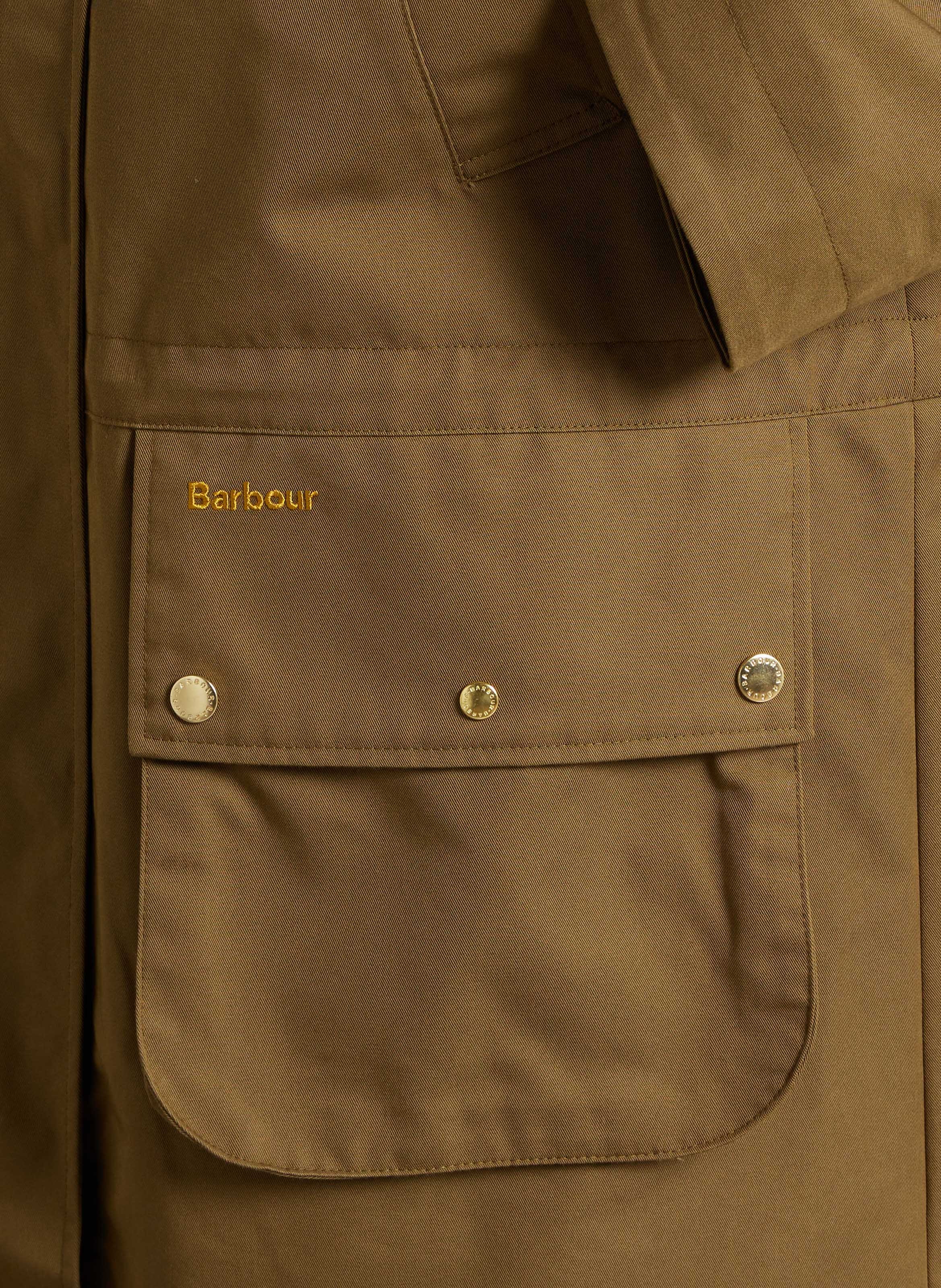 Parka met lange lengte en afneembare capuchon BARBOUR Groen