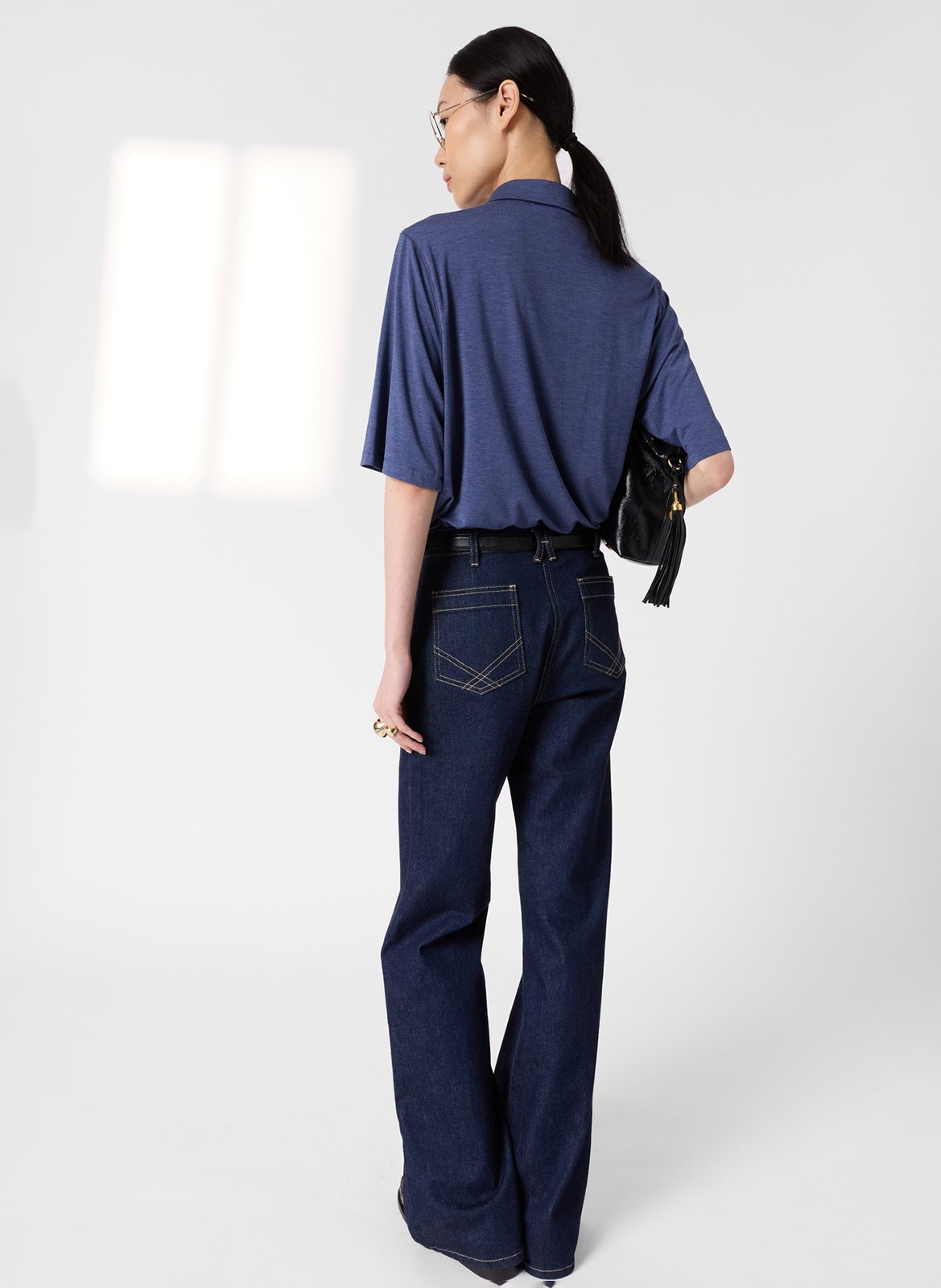 Bedrucktes Hemd mit klassischem Kragen GERARD DAREL Blau