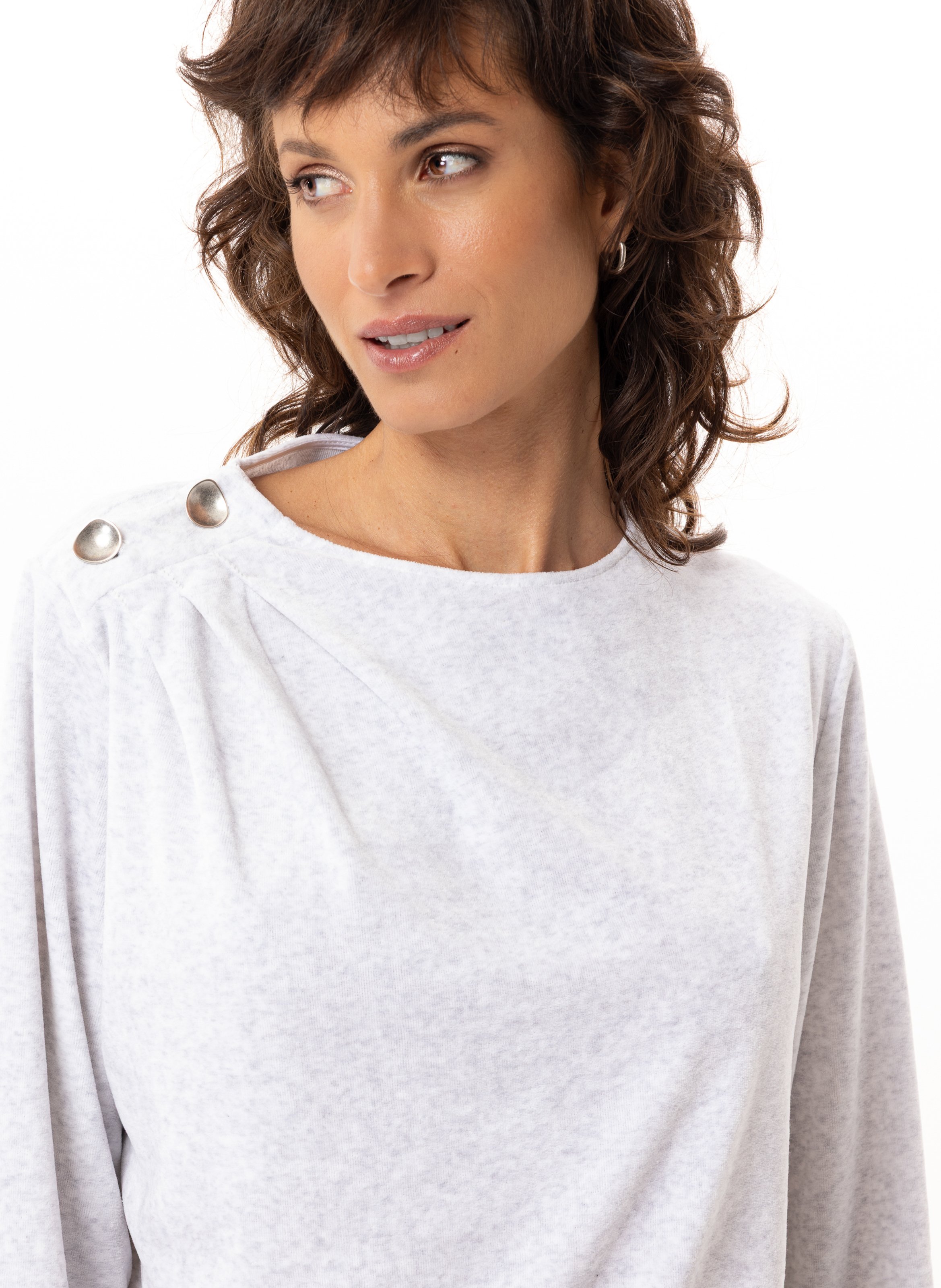 Ensemble homewear en velours LE CHAT Gris