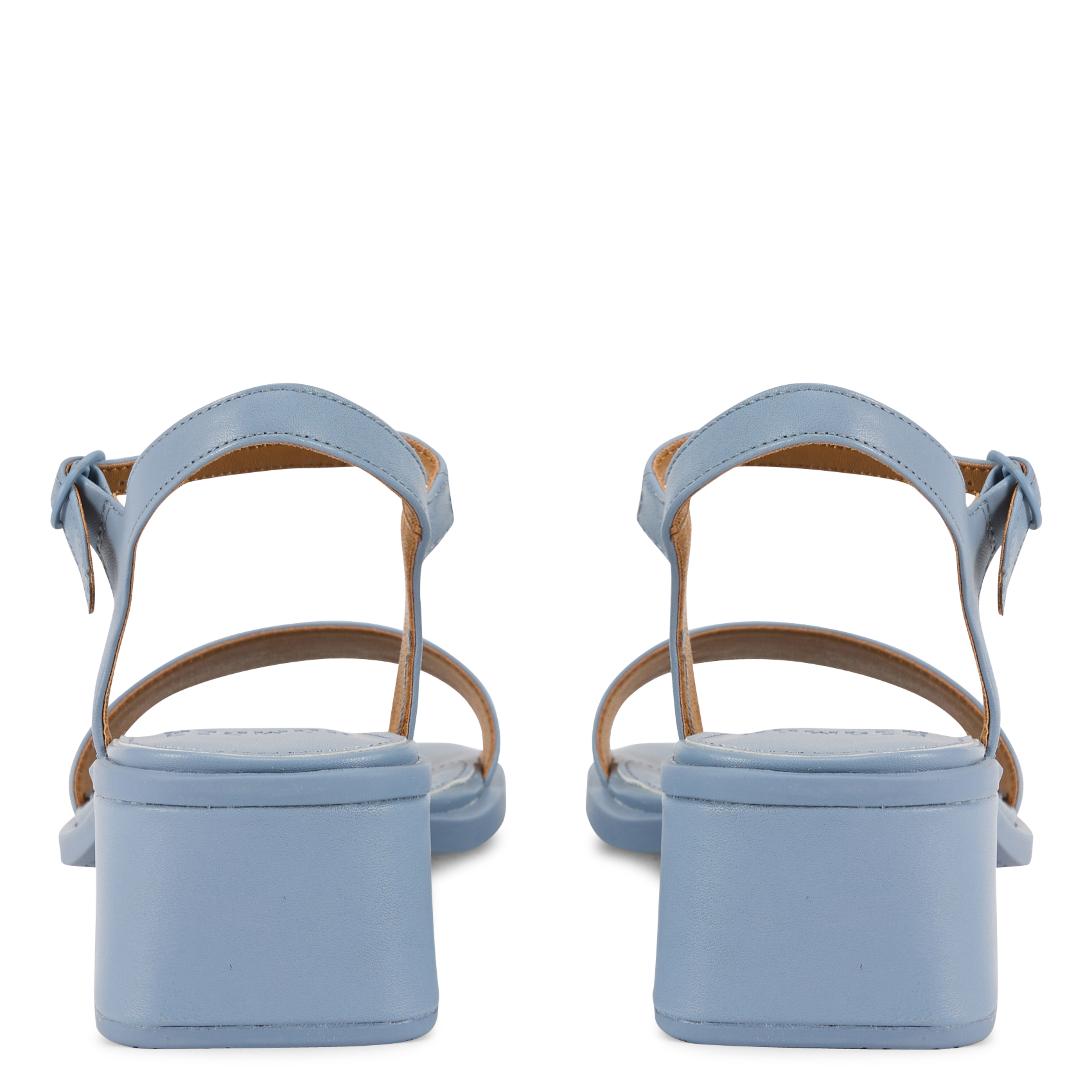 Plain leather high heel sandals CAMPER Blue