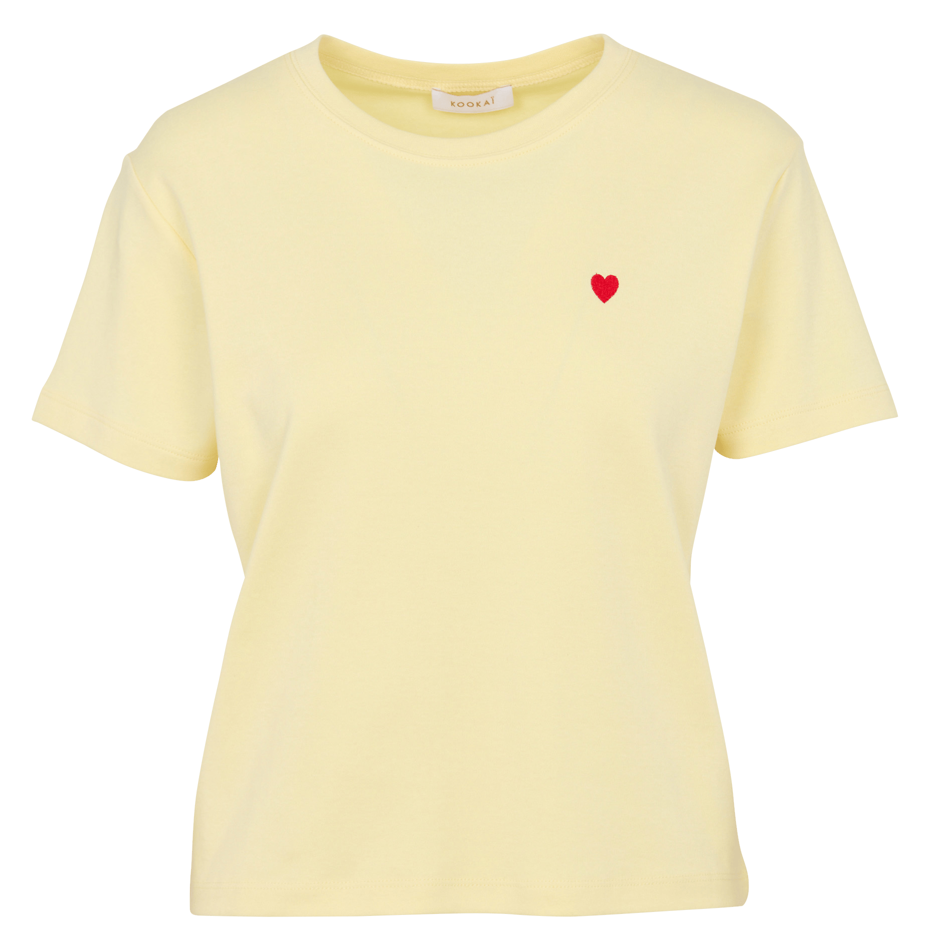 Baumwoll-Pullover mit Rundhalsausschnitt KOOKAI Gelb