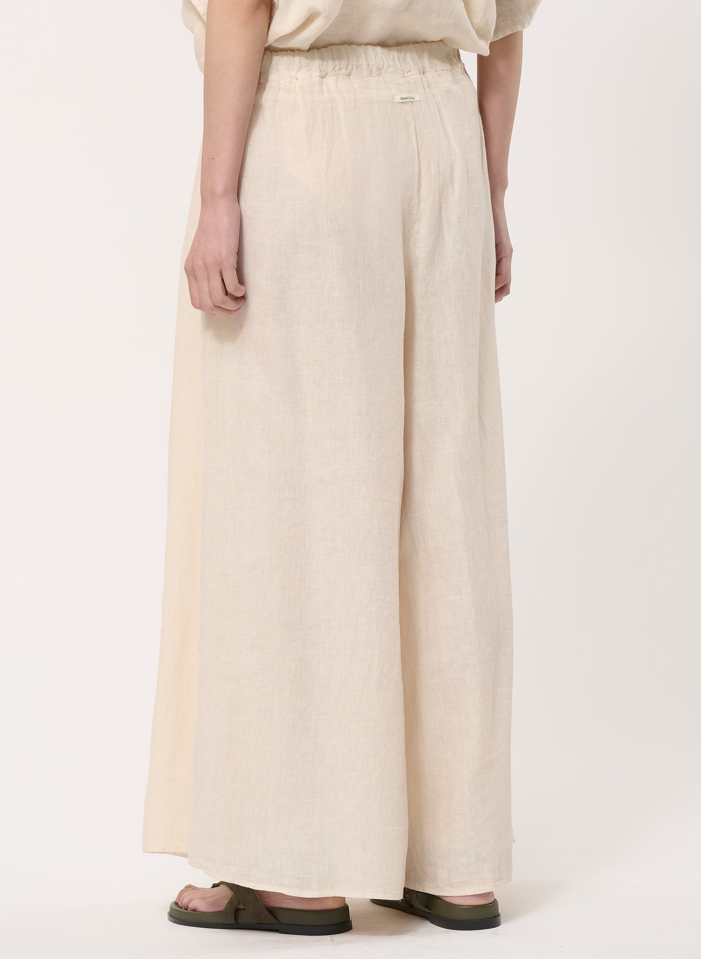 Straight linen trousers HUMILITY Beige