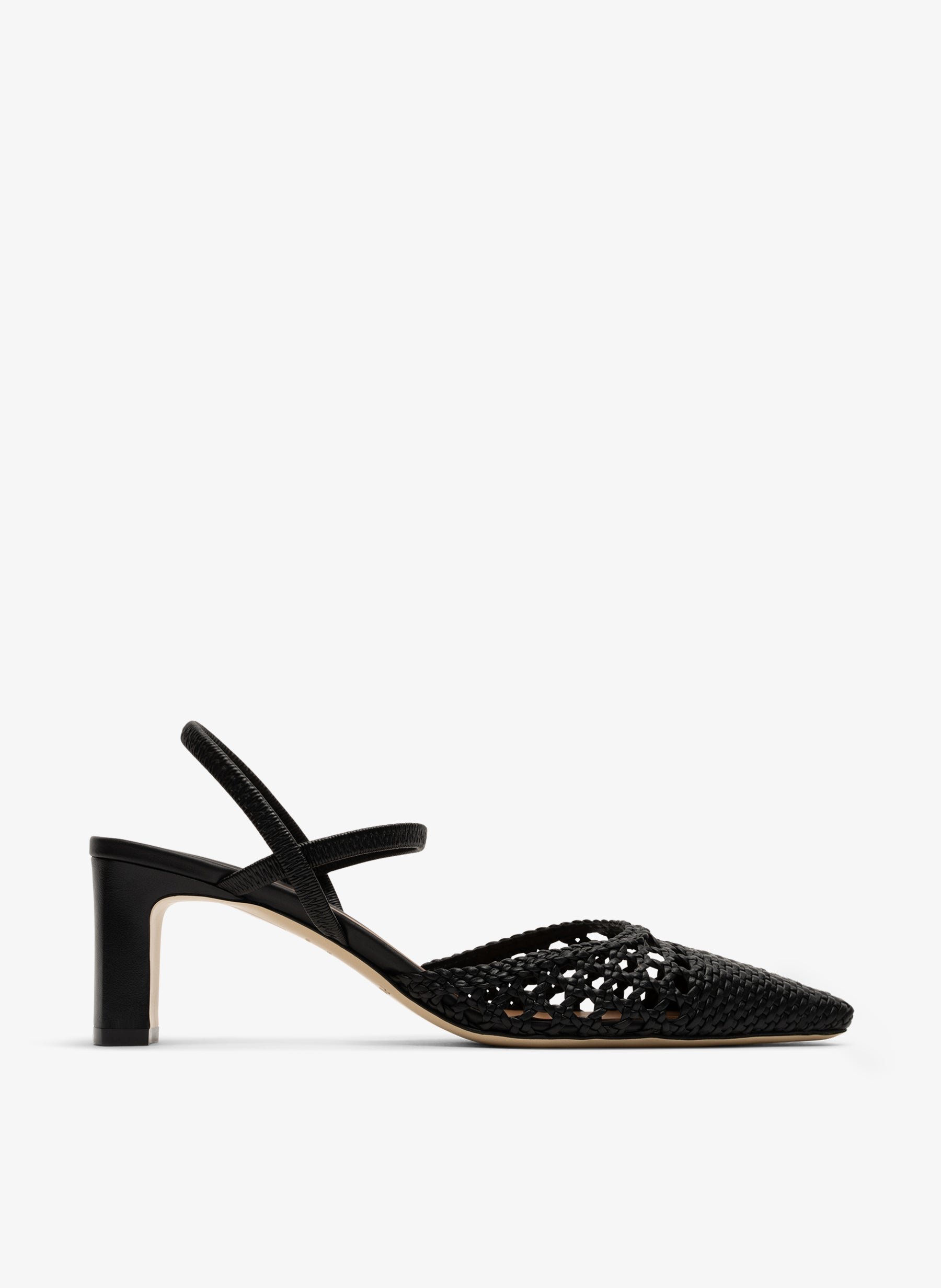 Slingback en cuir nappa noir PARALLELE PARIS Noir