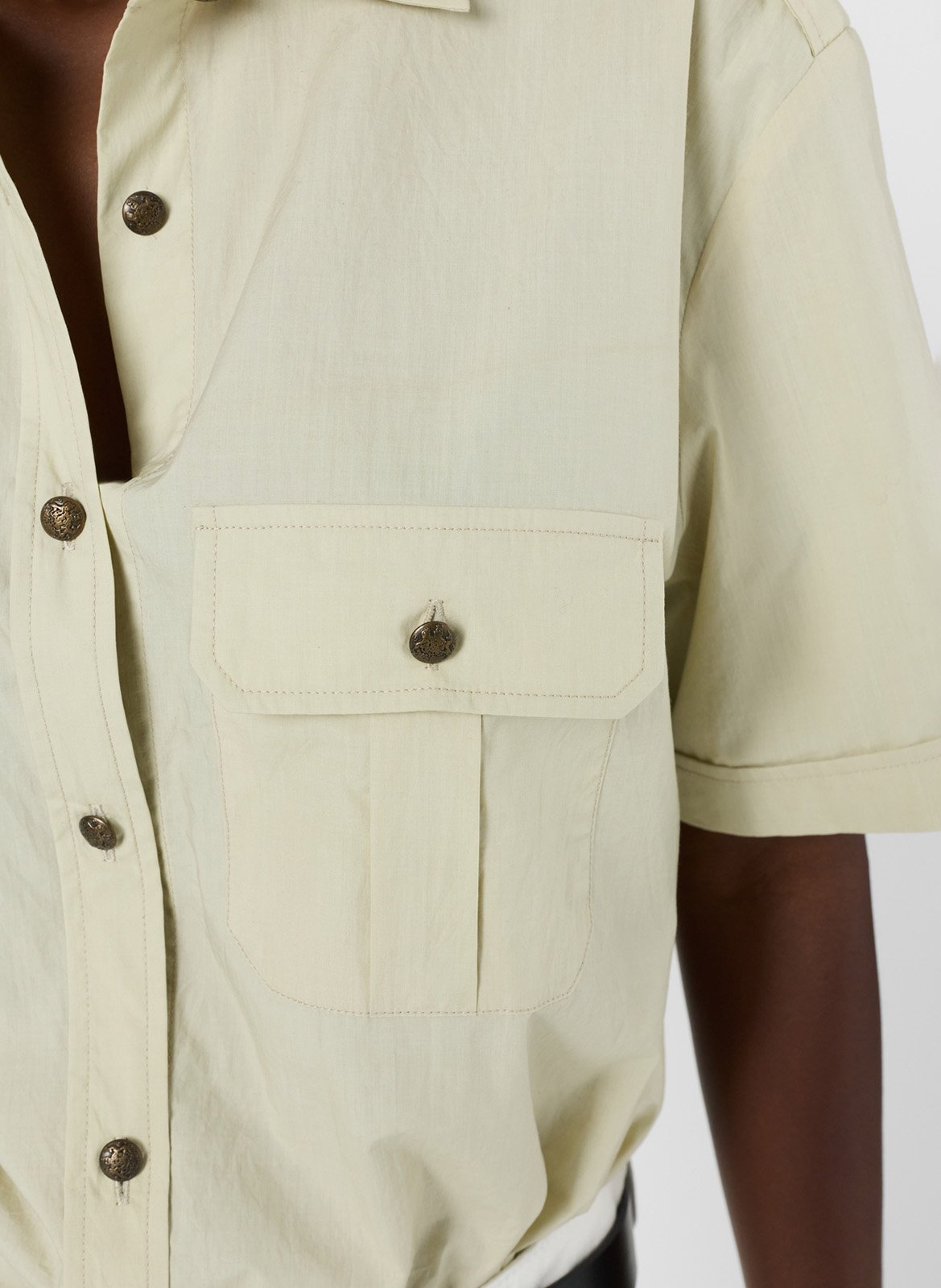 Baumwollhemd mit klassischem Kragen GERARD DAREL Grun