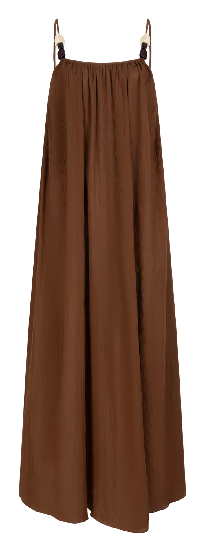 Long cotton dress LOVE STORIES Brown