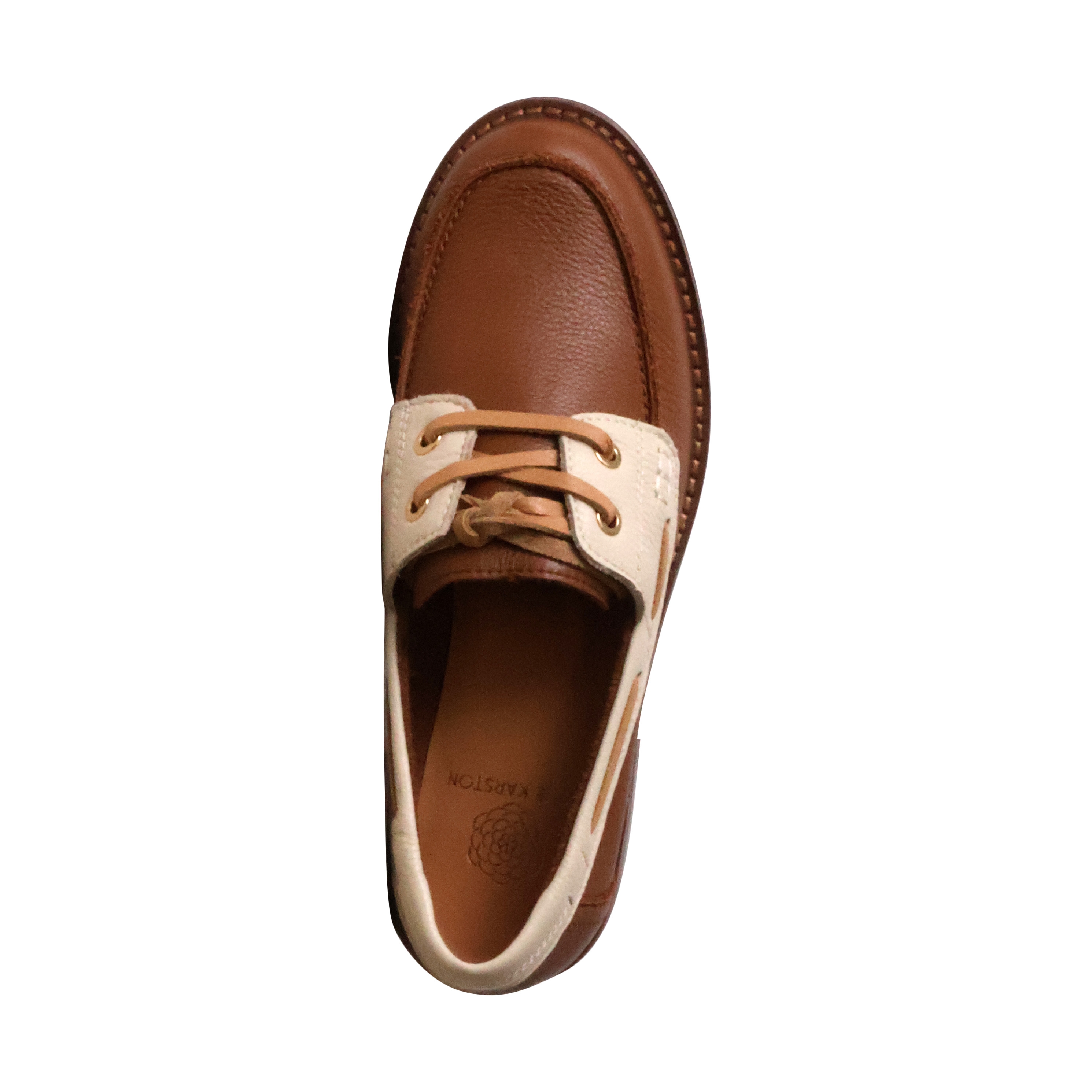 Leather moccasin Flore EMILIE KARSTON Brown
