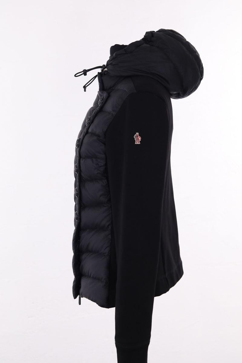 Lightweight quilted padded jacket with high neck MONCLER - Seconde Main Black