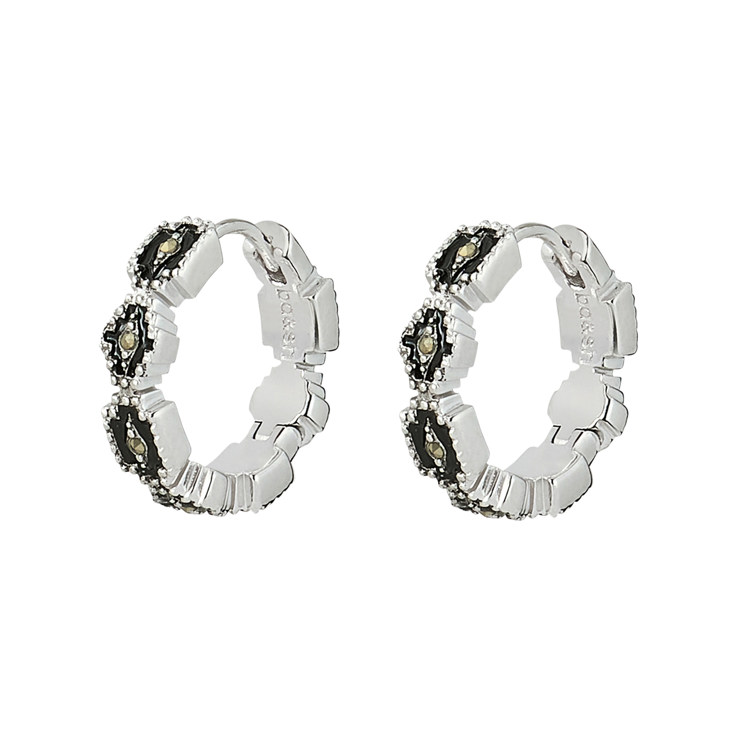  Boucles d'oreilles créoles BA&SH Argent