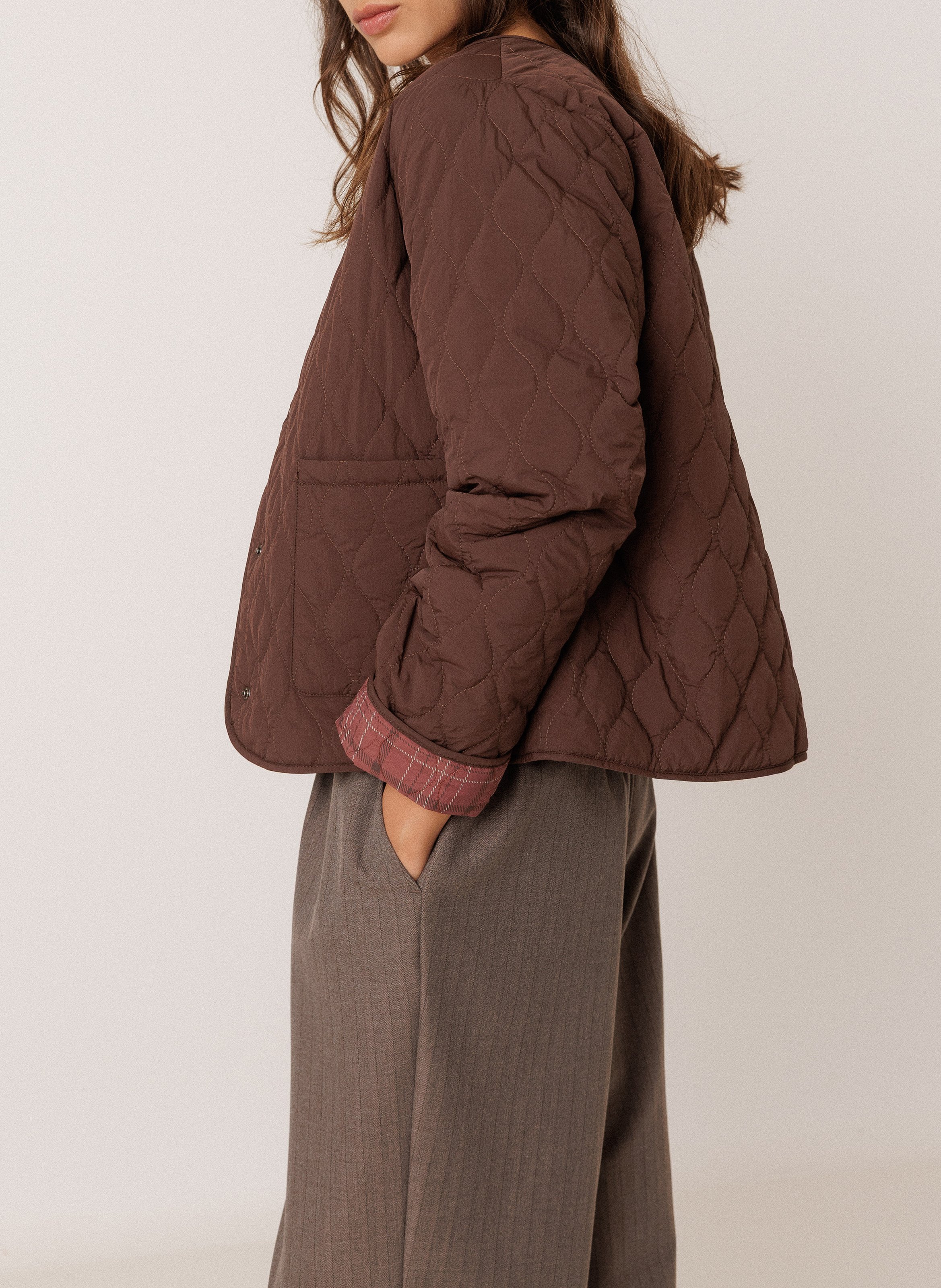 Veste matelassée oversize INDI & COLD Violet