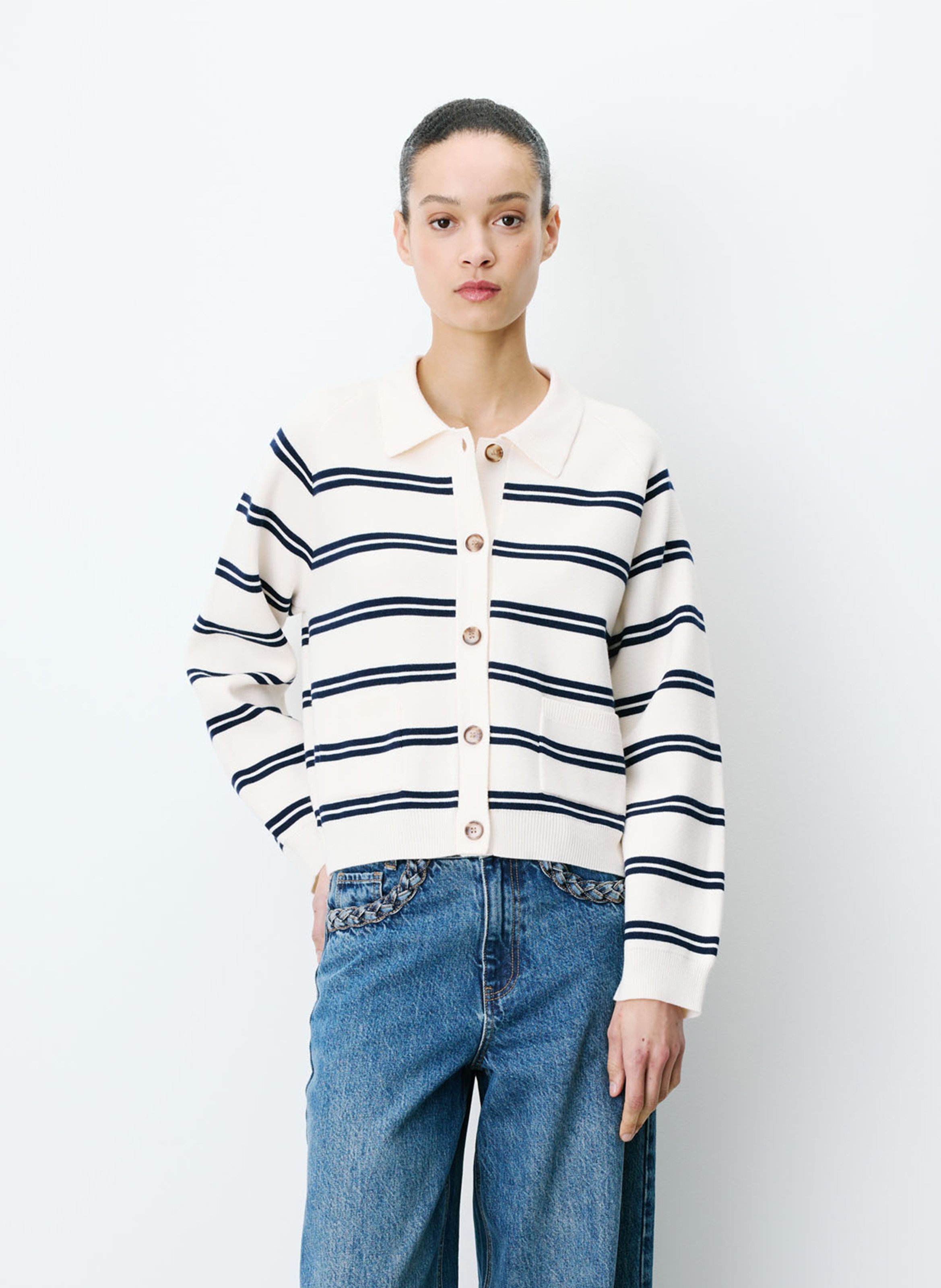 Oversized Striped Vest GRACE ET MILA