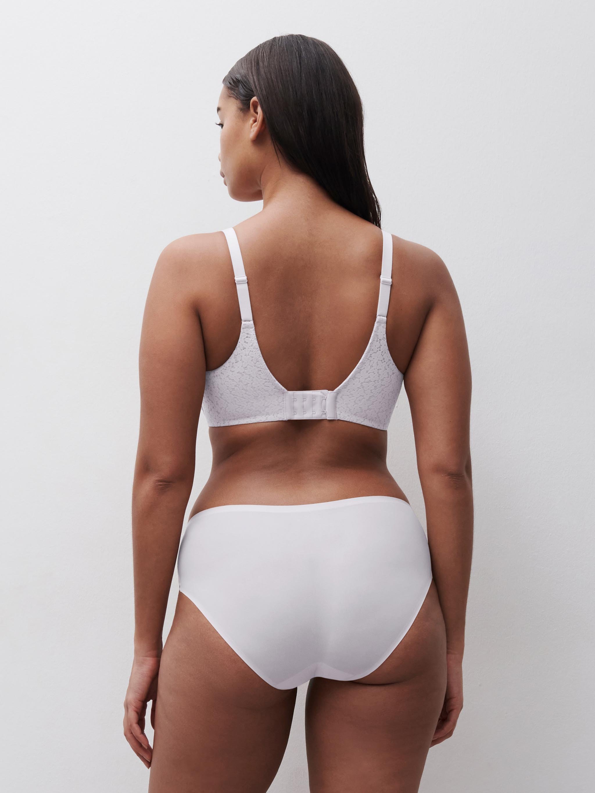 Lace spacer full cup bra CHANTELLE White