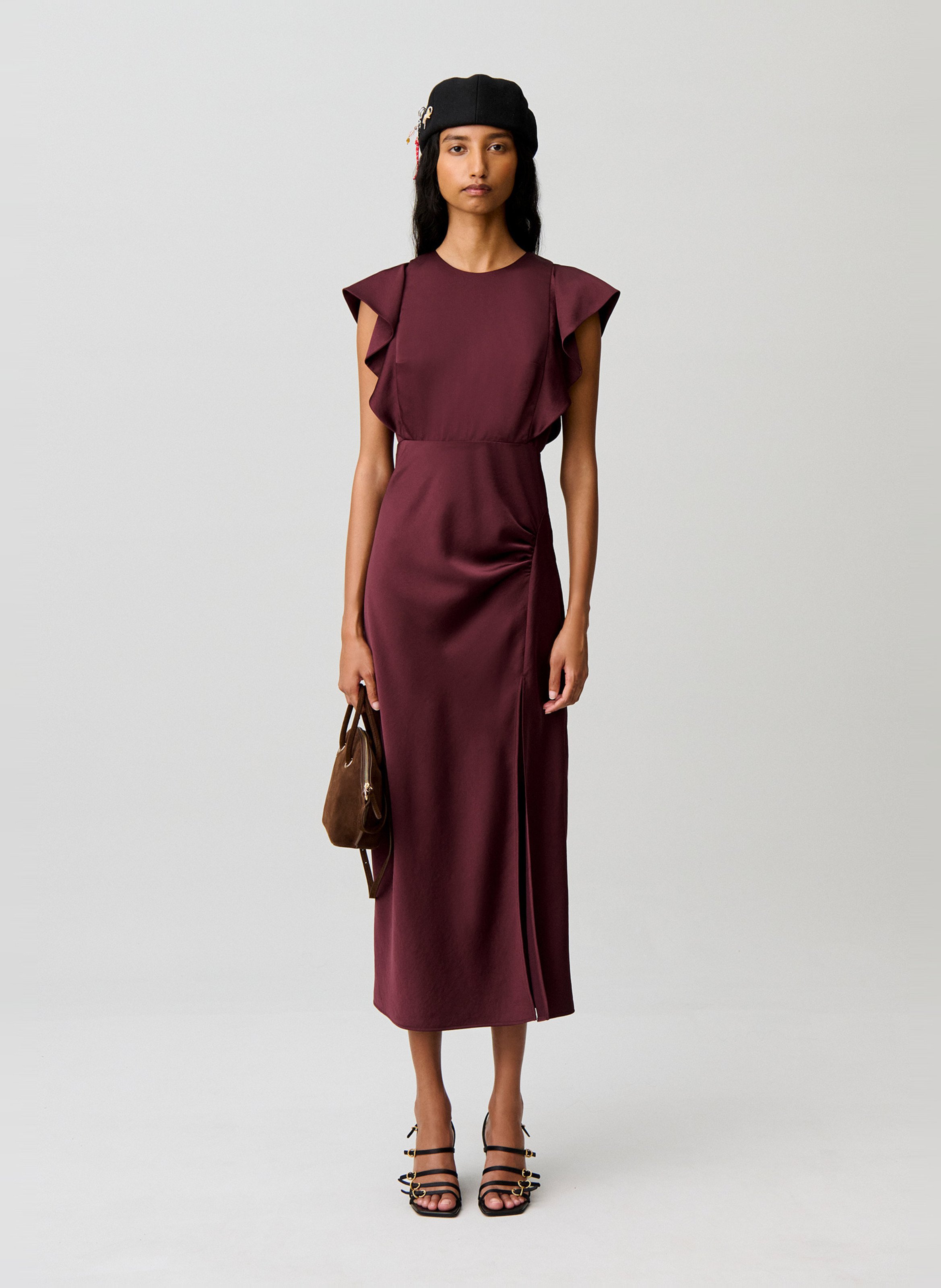 Robe longue cintrée CLAUDIE PIERLOT Rouge