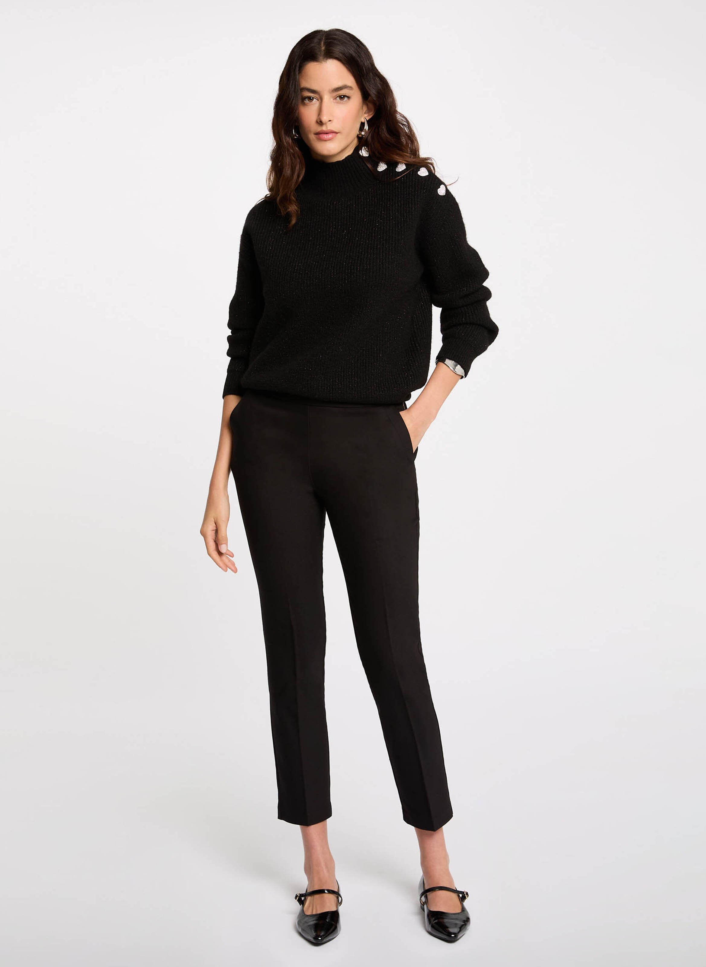 7/8 cigarette pants MORGAN Black