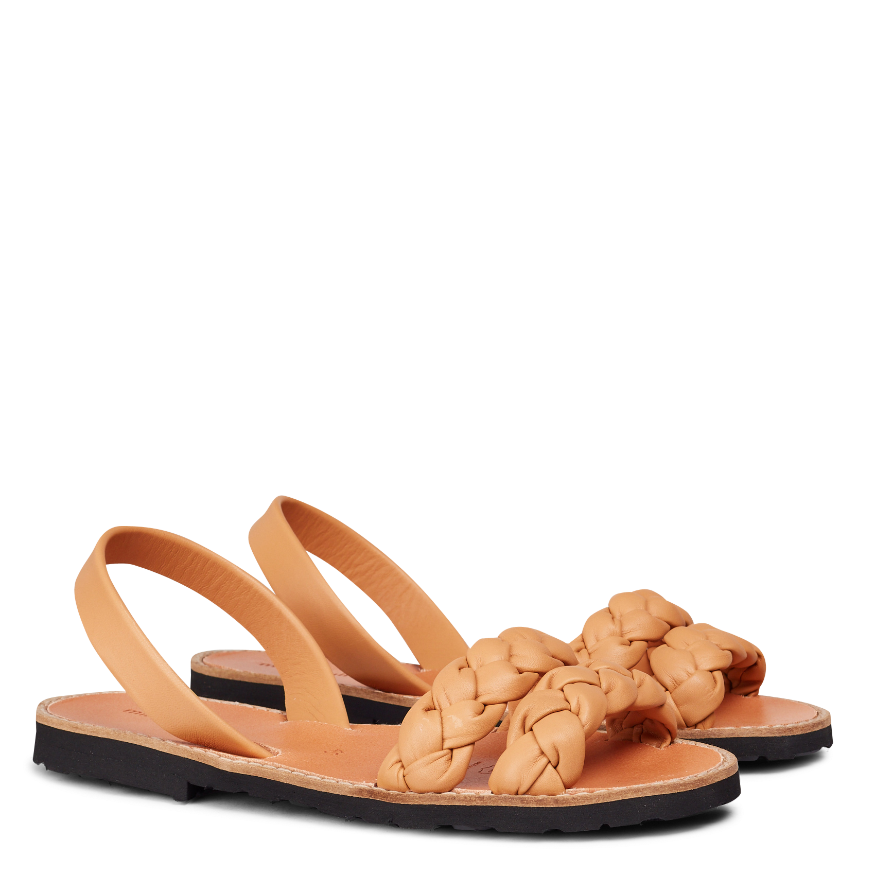 Sandalen met gevlochten bandjes CABRERA MINORQUINES Bruin