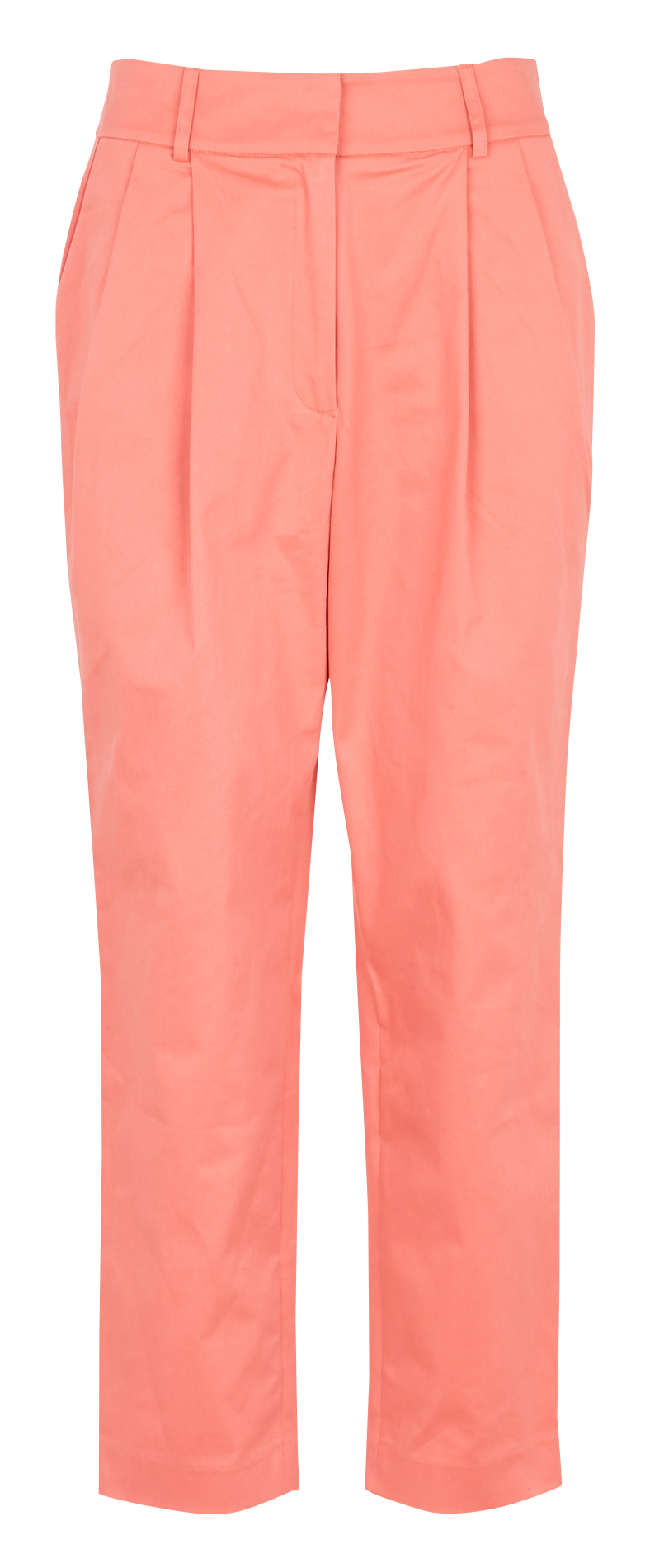 Pleated cotton-blend pants HEIMSTONE Orange