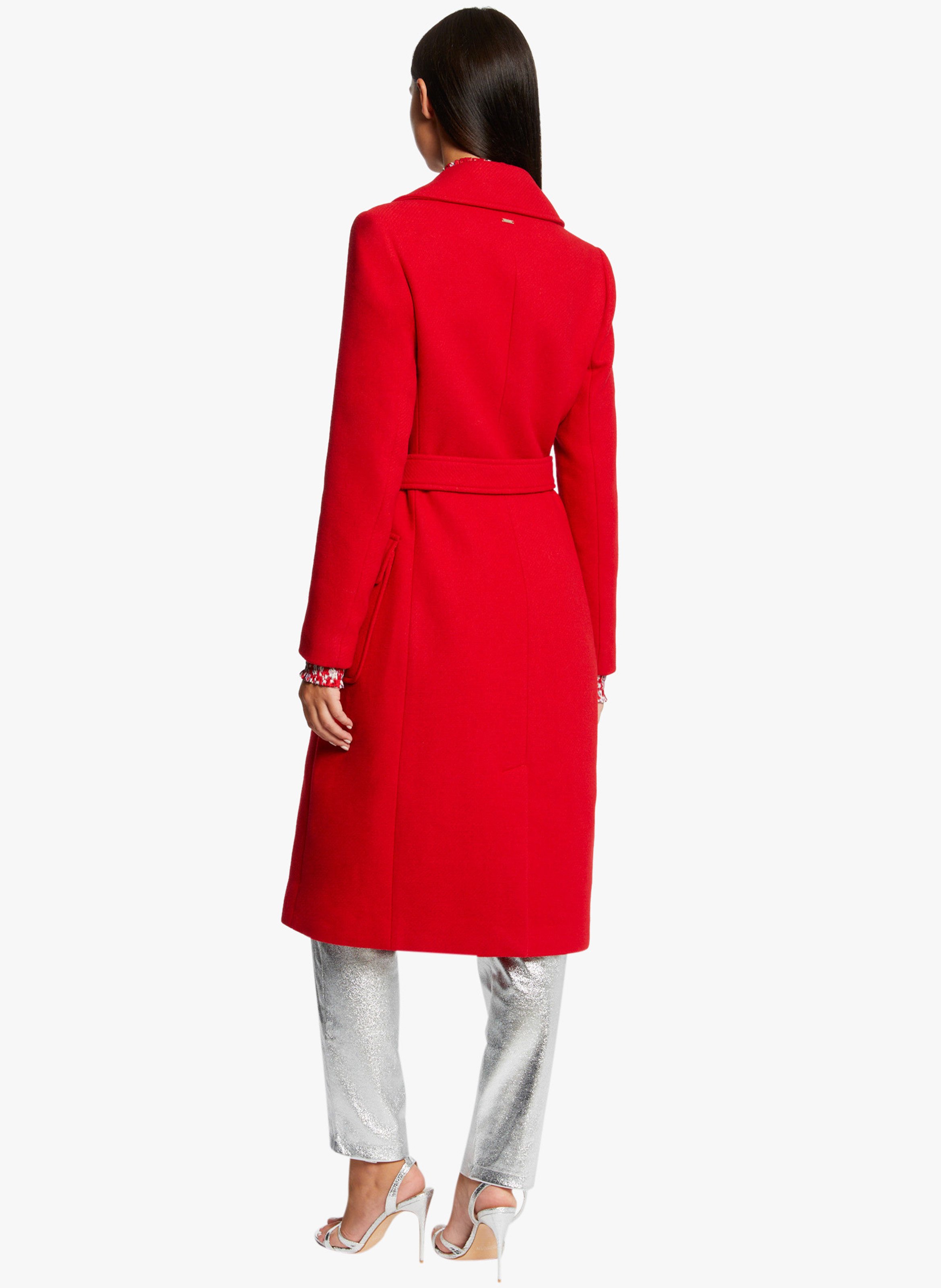 Manteau best sale rouge long