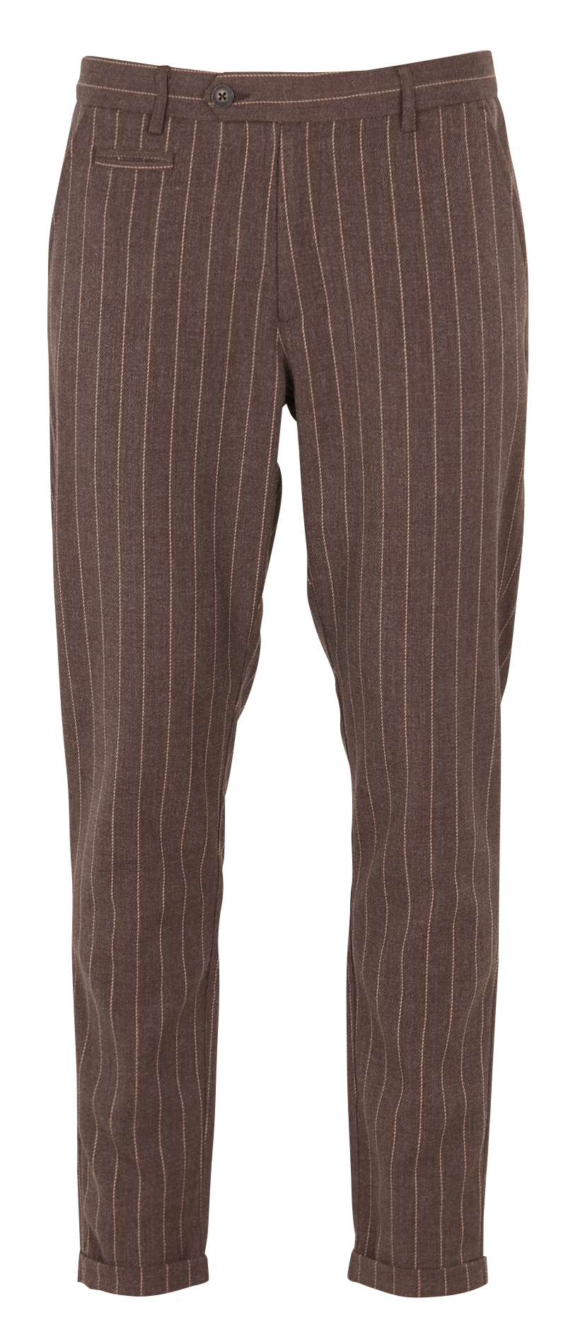 Pantalon droit à rayures  LES DEUX Marron