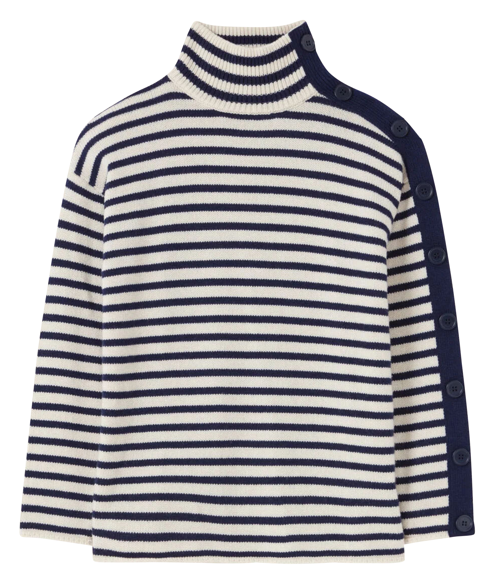 Pull marinière col montant boutonné CLAUDIE PIERLOT Multicolore