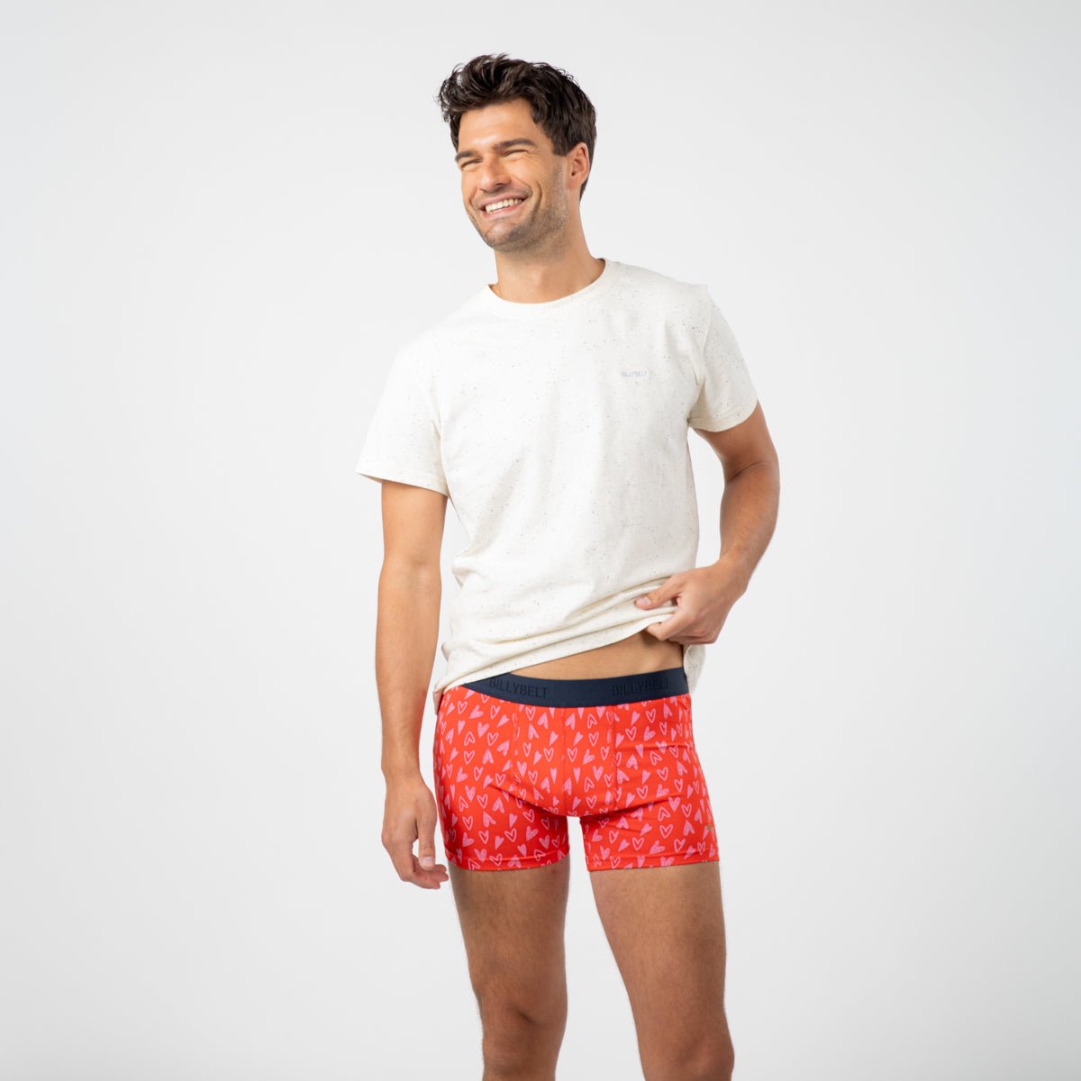 Organic cotton boxers BILLYBELT Red