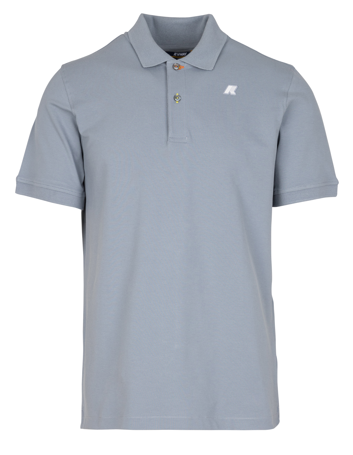 Cotton and linen polo shirt K-WAY Grey