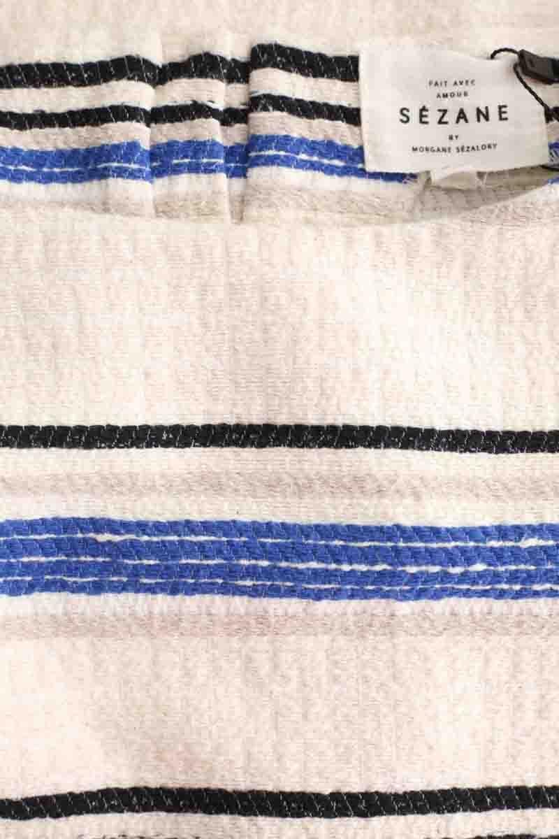 Cotton dress SEZANE - Seconde main White