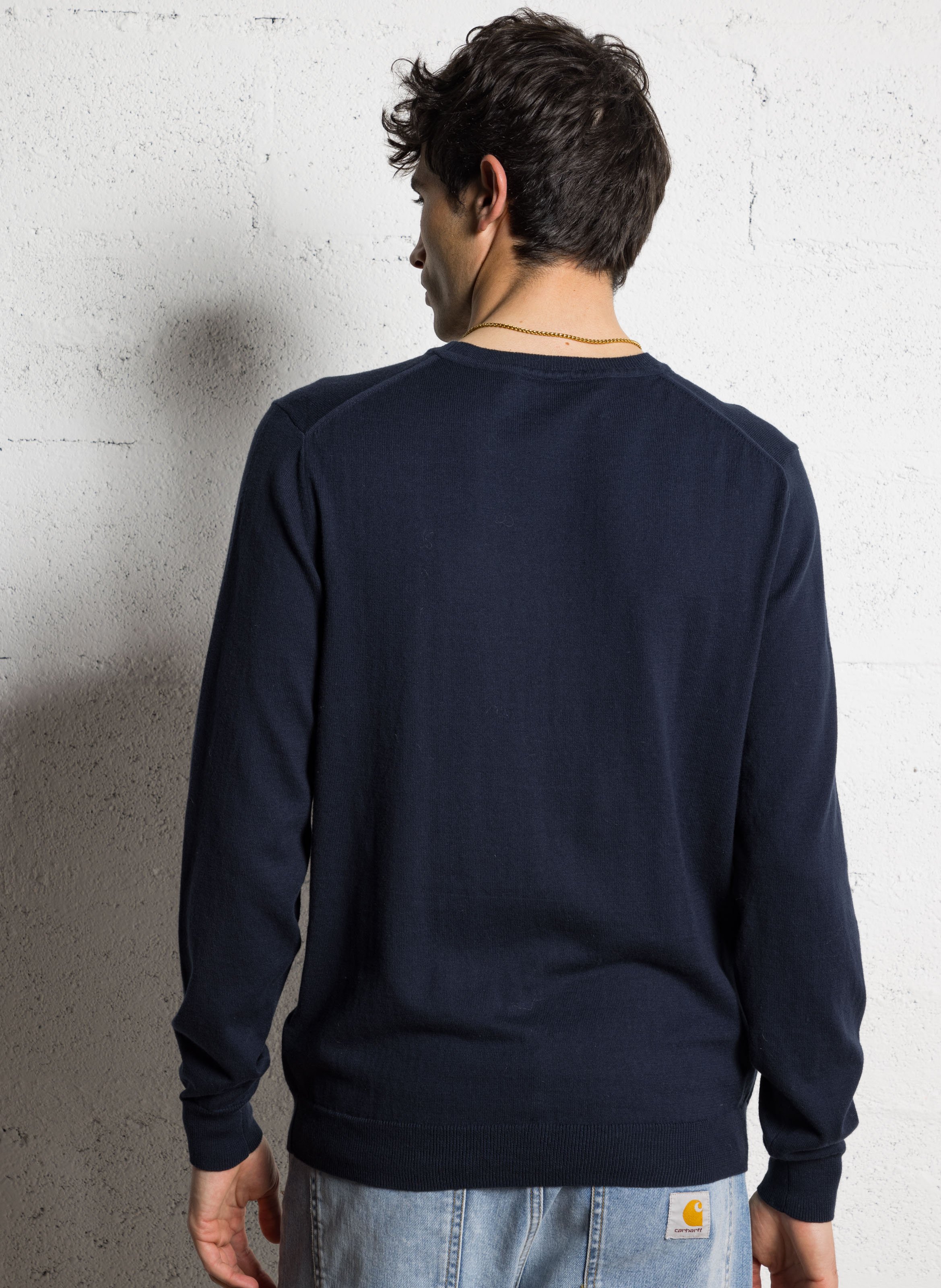 Colour block cotton sweater CHEVIGNON Blue