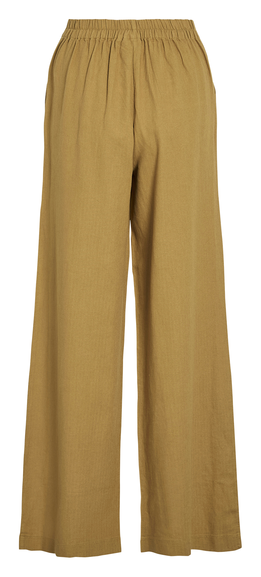 Wide-leg linen-blend pants VILA Brown