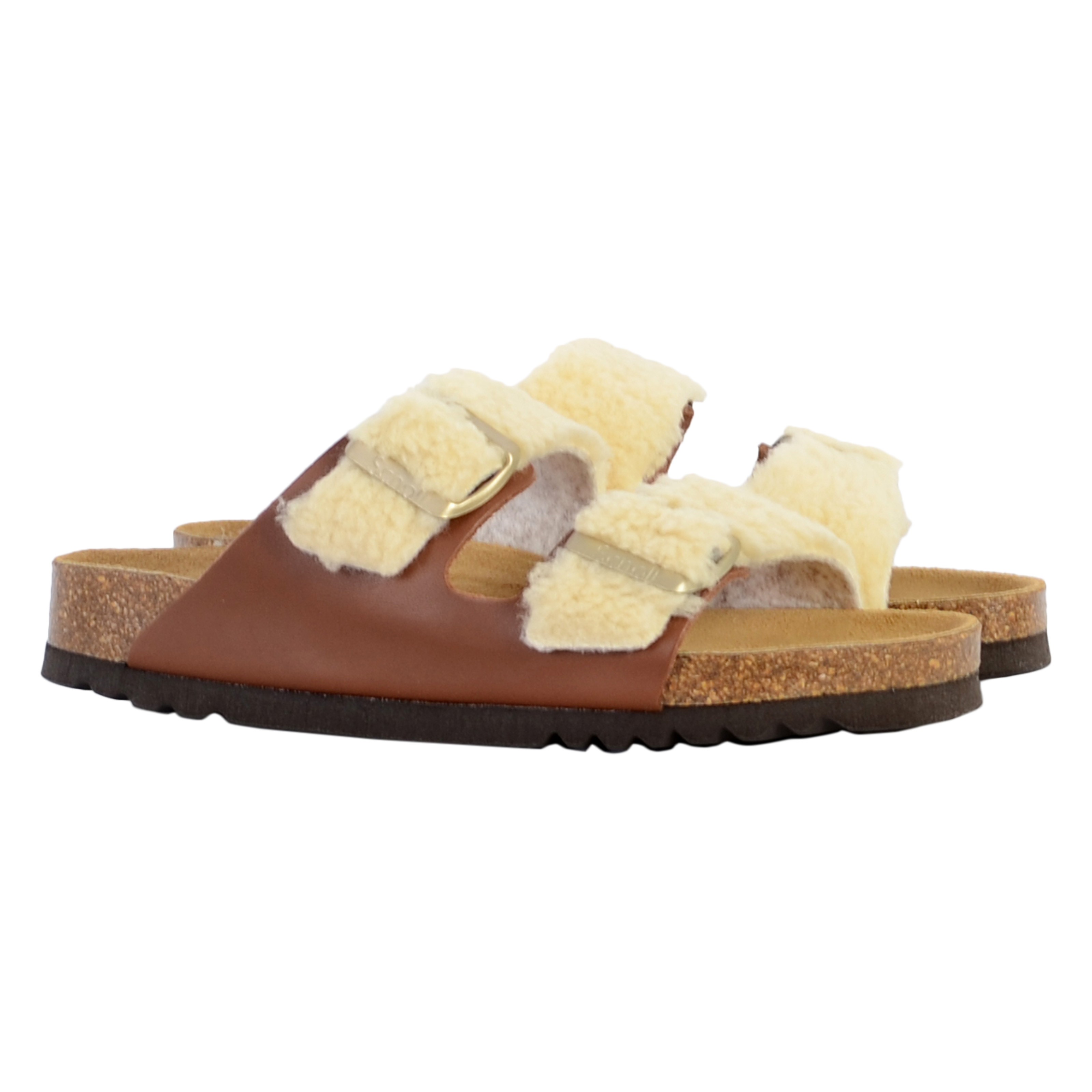 Josephine leather mules SCHOLL Brown