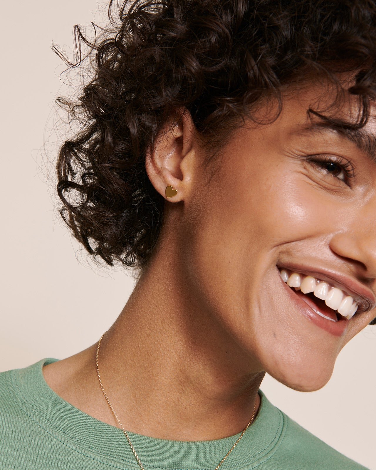 Heart-shaped earrings EMOI EMOI Golden