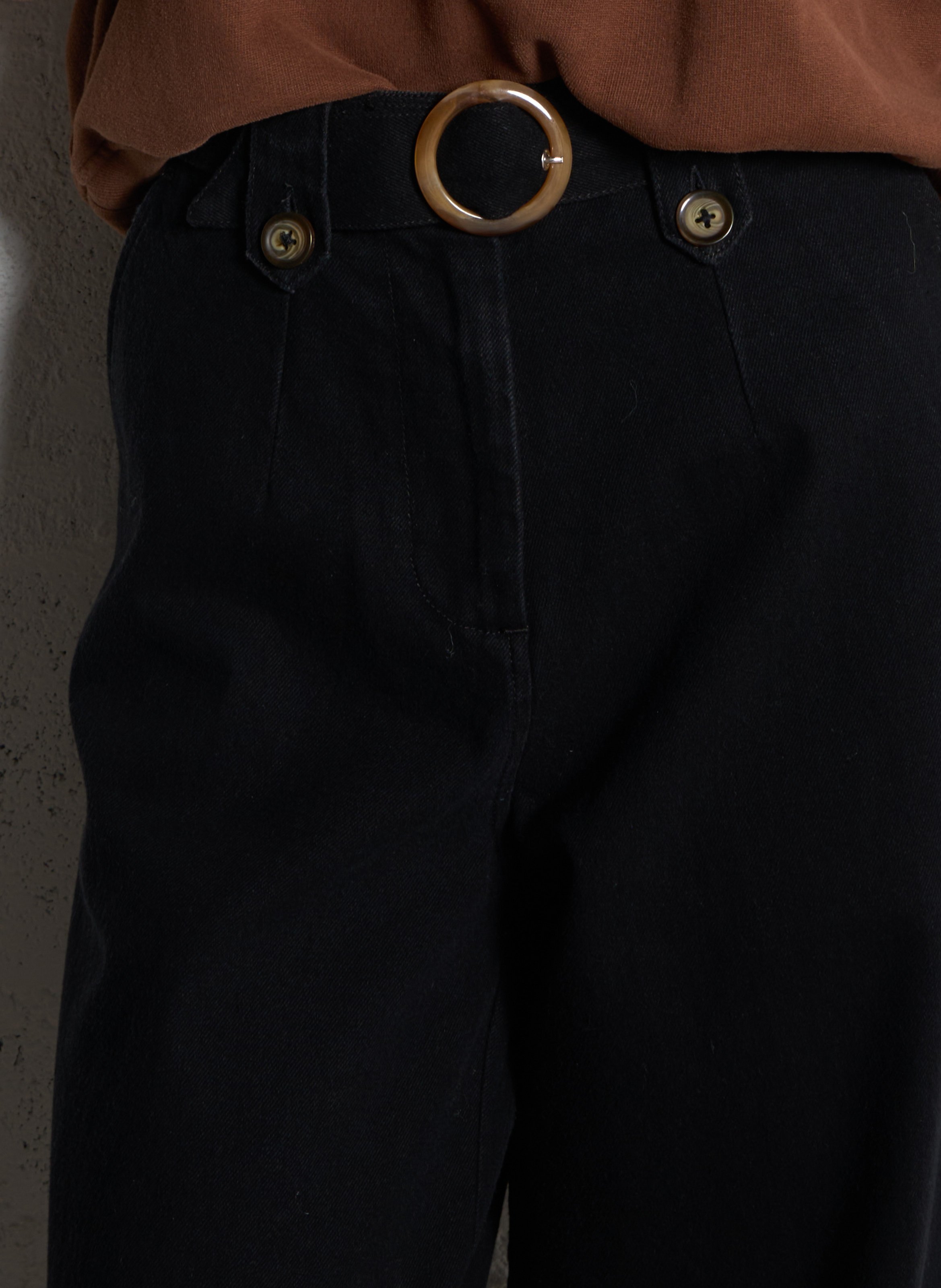 Weit geschnittene Jeans EMILE ET IDA Schwarz