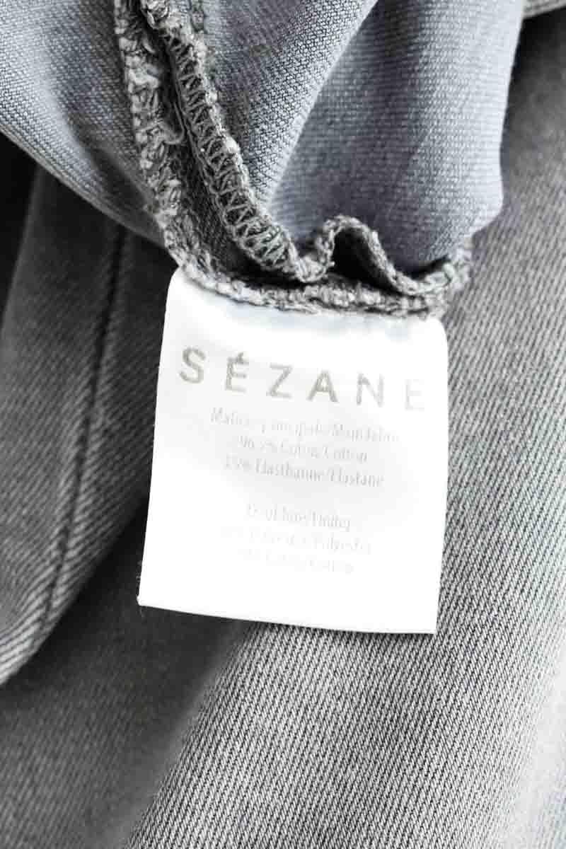 Cotton skinny jeans SEZANE - Seconde main Grey