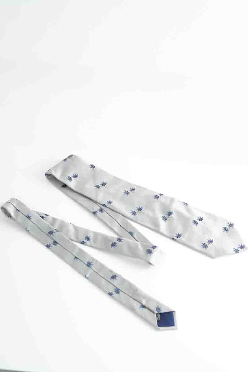Navelli silk tie KENZO - SECONDE MAIN Grey