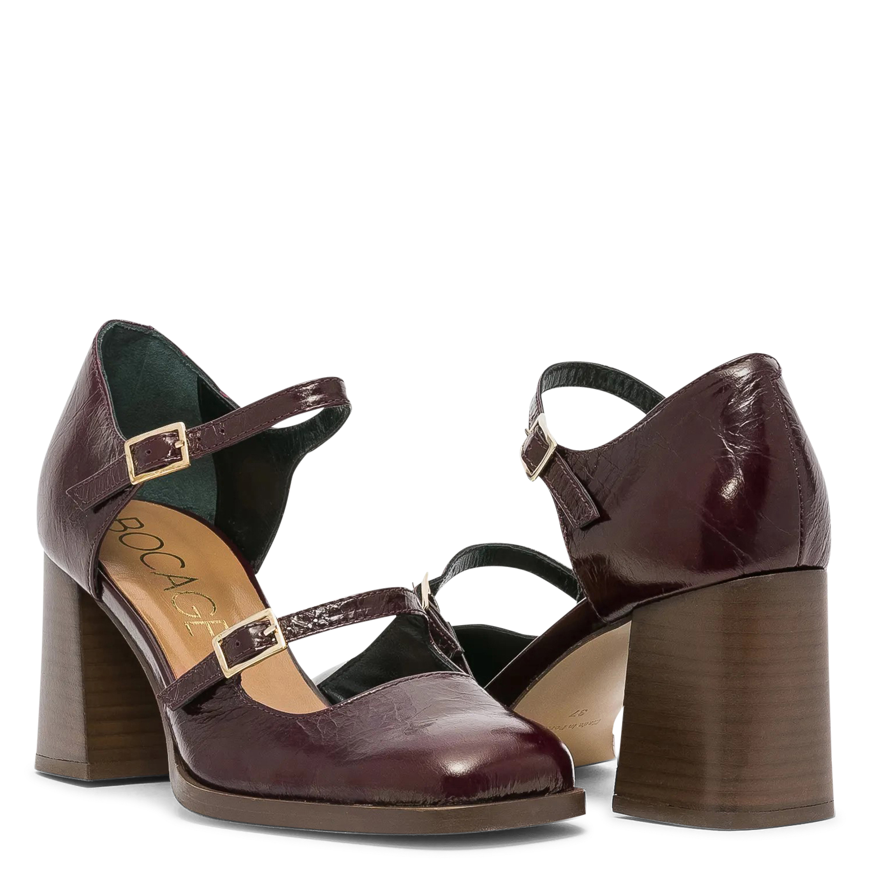 Leren Mary Jane-schoenen BOCAGE Bruin